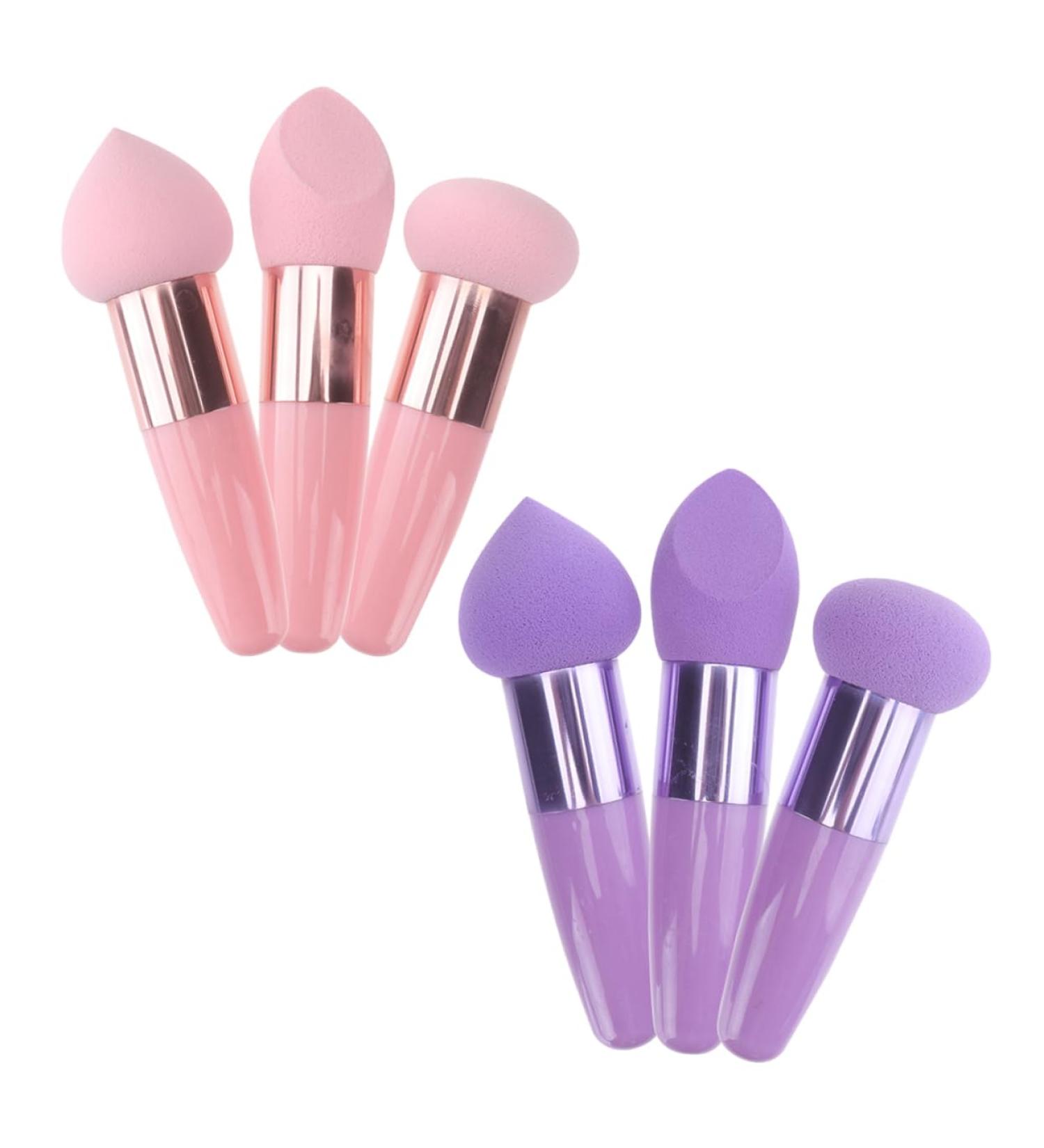FOYTOKI 2 Sets Beauty Pen Makeup Sponges with Handle Multifunctional Makeup Pen Makeup Puff Pen Dry Wet Cosmetic Brush Facial Powder Sponge Portable Makeup Sponge Supple Makeup Sponge - Buy Online on GoSupps.com