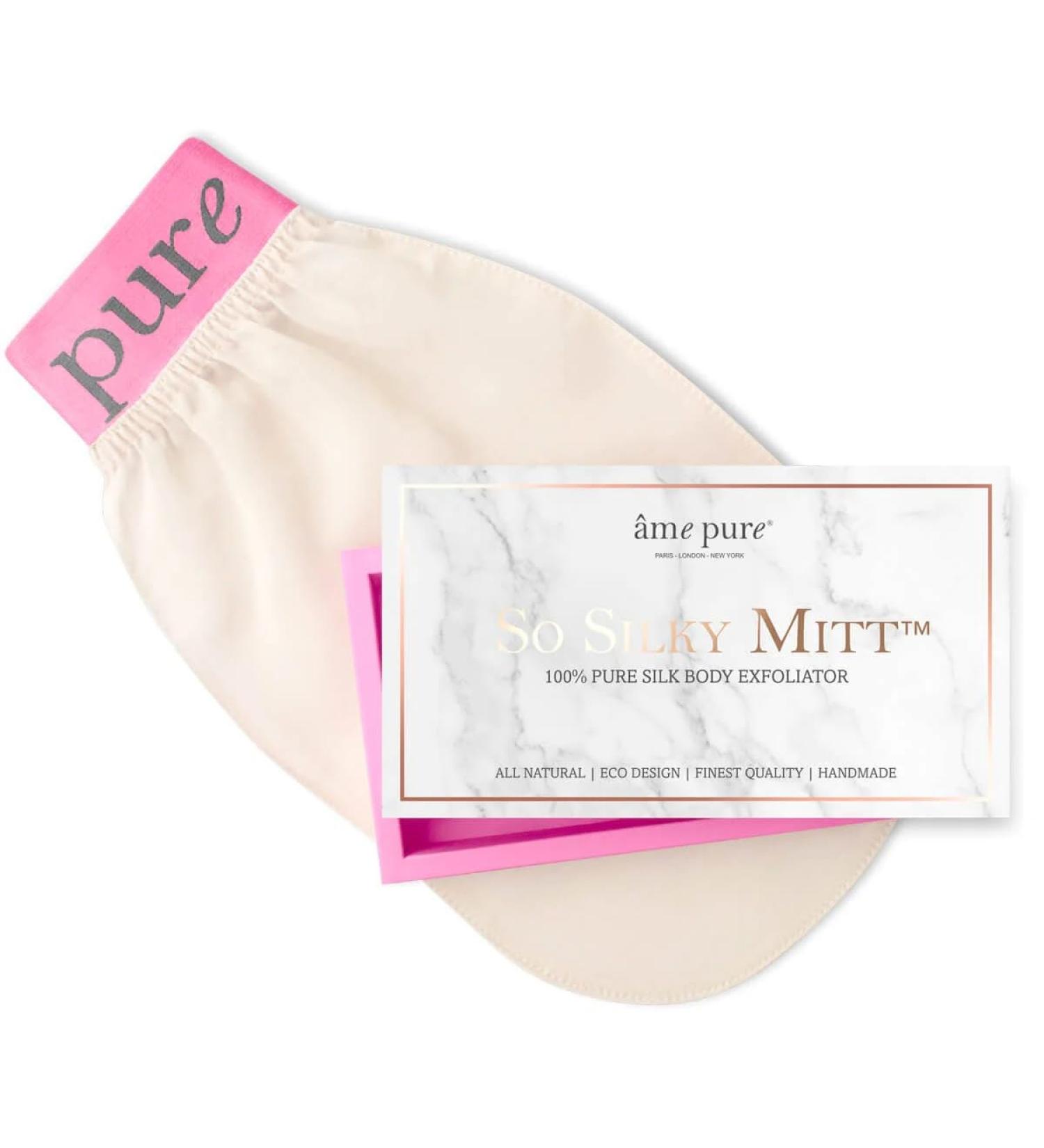 Ame Pure Exfoliating Glove for Body - Gentle Hammam Mitt - Chemical Peel Alternative - Premium Dead Skin Exfoliator - Buy Online on GoSupps.com