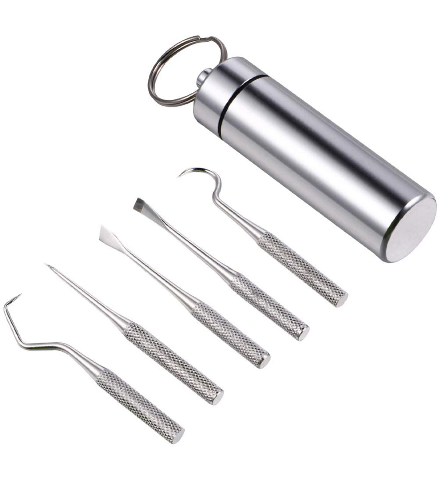 Healifty Tartar Remover Set - Toothpick & Tooth Cleaner with Box - Dental Care Accessories for Men & Women - Ideal for Outdoor Travel & Camping - Buy Online on GoSupps.com