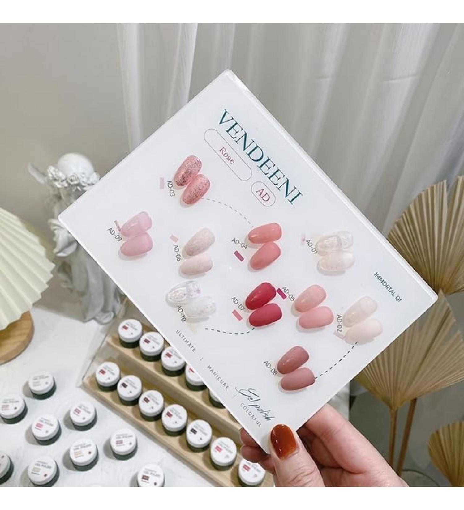 10 Colors/Set Gel Nail Polish Sequins Glitter Transparent UV Gel Varnish Colorful Purple Blue Nail Art Gel Lacquer - (Color: AD) - Buy Online on GoSupps.com