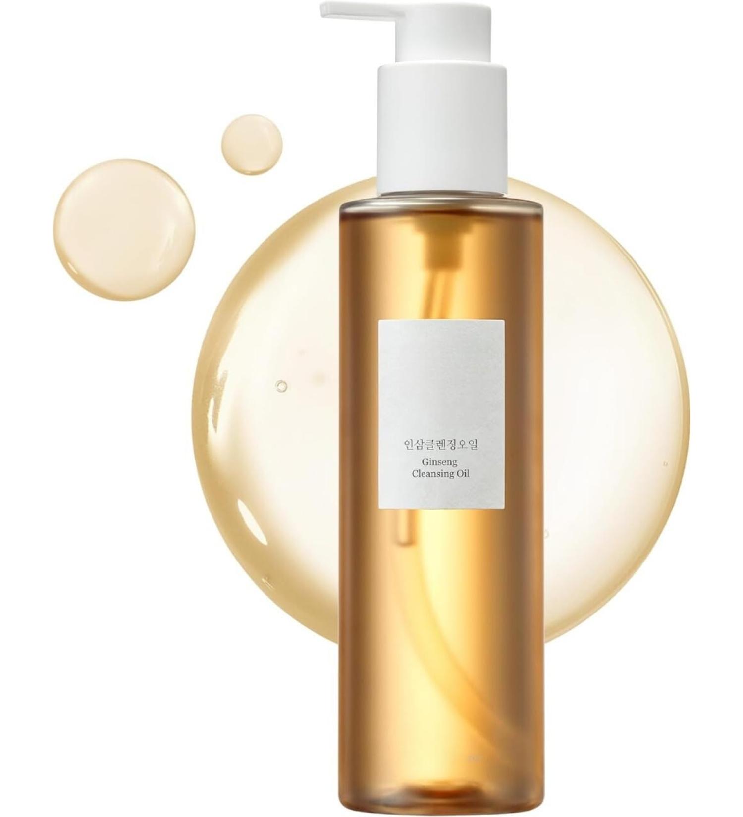 Ginseng Cleansing Oil Waterproof Makeup Remover for Sensitive Acne-Prone Facial Skin. Korean Skin Care for Men and Women 210ml - Buy Online on GoSupps.com