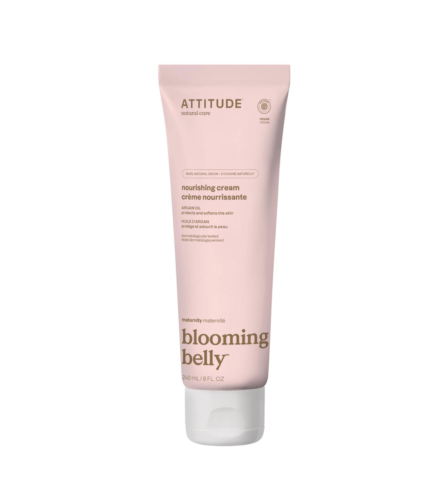 ATTITUDE Pregnancy Nourishing Body Cream EWG Verified Dermatologically Tested Plant and Mineral-Based Vegan Maternity Products Argan Oil 8 Fl Oz Body Cream 8 Fl Oz (Pack of 1) - Buy Online on GoSupps.com