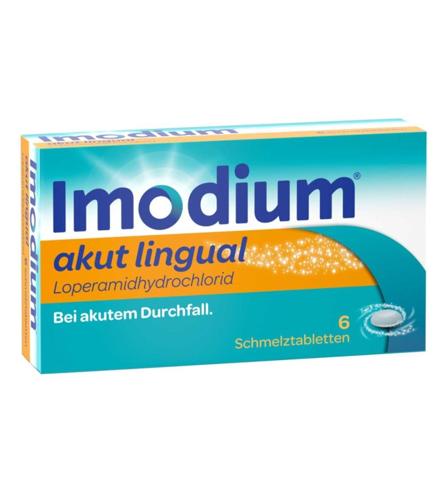 IMODIUM Acute Lingual - Fast Relief for Acute Diarrhoea - Melts on Tongue - 6 Tablets | International Shipping Available - Buy Online on GoSupps.com