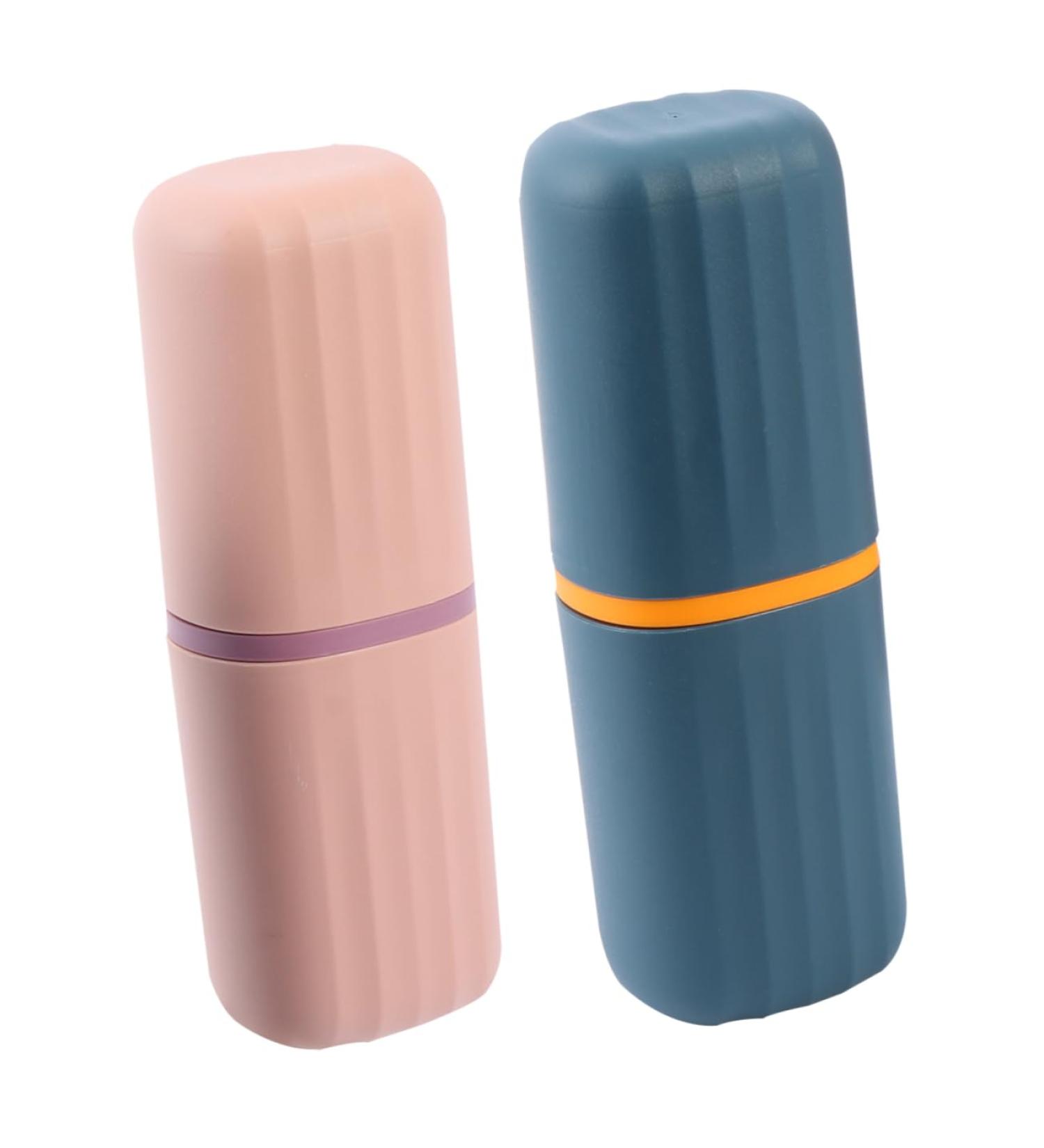 Shop Minkissy 2pcs Travel Wash Cup & Toothbrush Container - Essential Bathroom Accessories - Buy Online on GoSupps.com