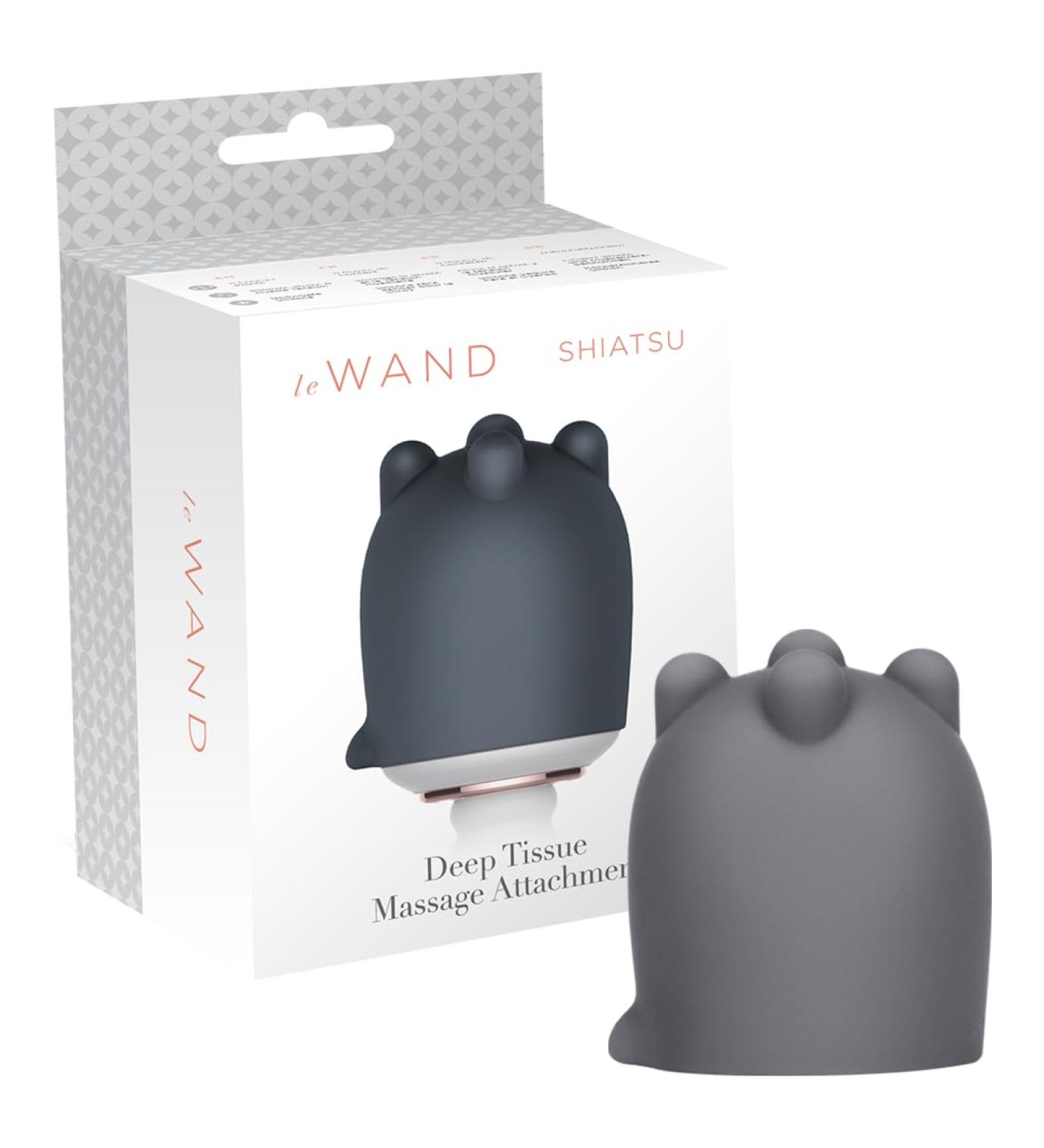 Le Wand Shiatsu Deep Tissue Massage Attachment - Grey OS | International Shipping Available - Buy Online on GoSupps.com