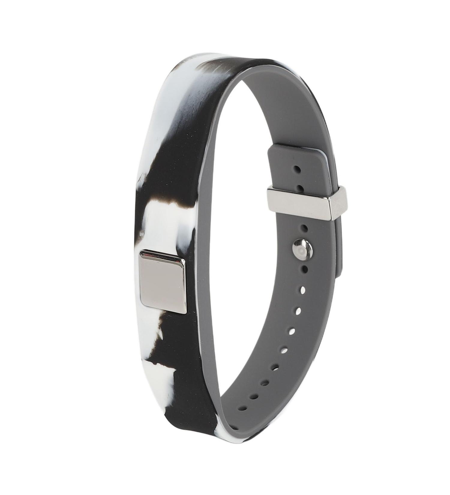 Jauarta Antistatic Sports Arm Tape - Soft Silicone Waterproof Adjustable Negative-Ion Energy Bracelet in Black & White - Buy Online on GoSupps.com
