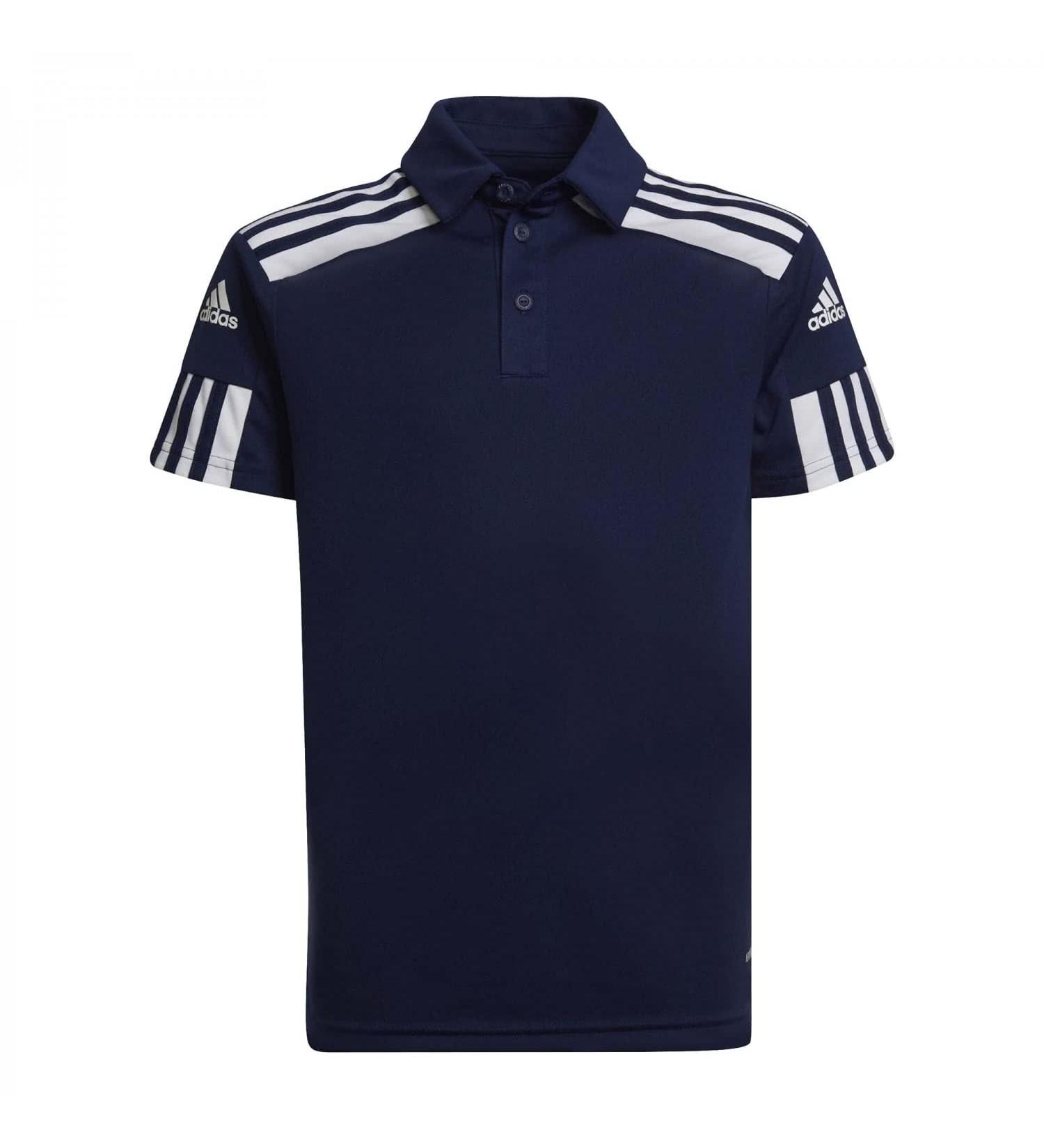 ADIDAS Unisex Kids Sq21 Polo Shirt - Navy Blue/White Size 9-10 Years - International Shipping Available - Buy Online on GoSupps.com
