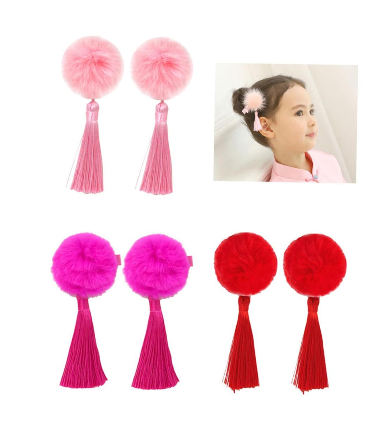DOITOOL 3 Pairs Chinese Tassel Hairpin Hair Accessories for Kids Girl Hair Accessories Kids Hairpin for New Year Kids Hair Accessories for Girls Hair Pin Headgear Hanfu Child - Buy Online on GoSupps.com