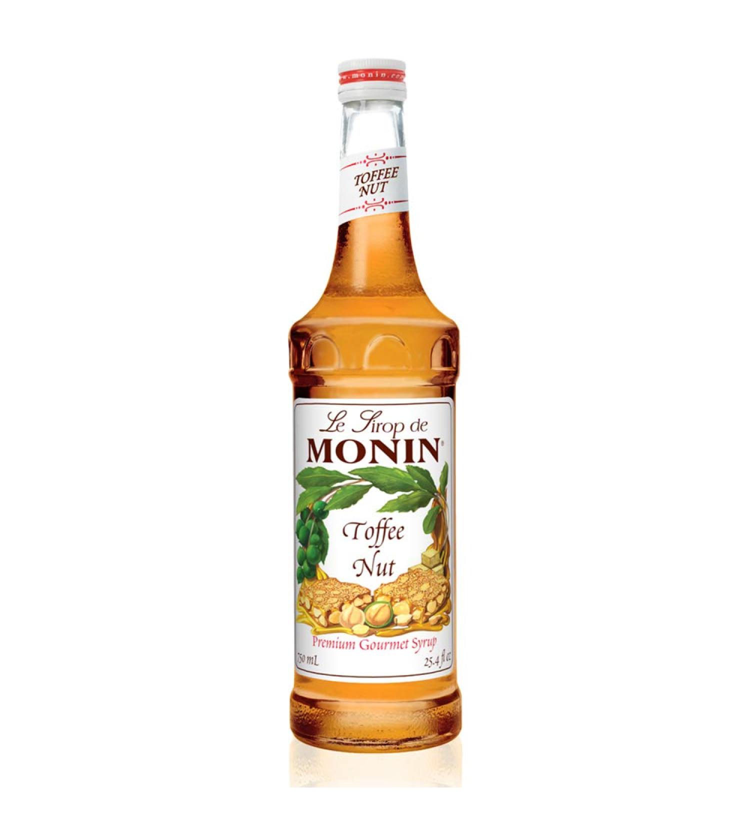Monin Toffee Nut Syrup - Bold & Buttery Flavor for Coffee & Desserts - 750ml, Gluten-Free & Non-GMO - Buy Online on GoSupps.com