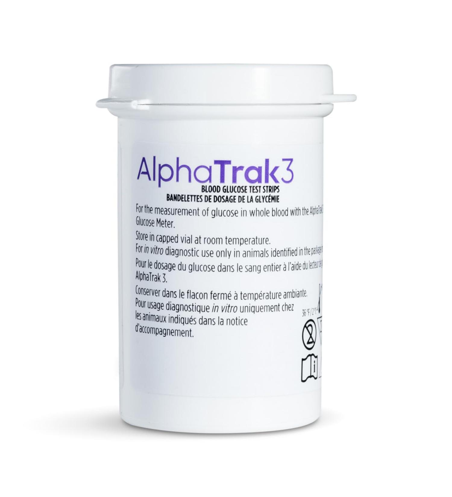 AlphaTrak3 Pet Blood Glucose Testing Strips 50 Count for Cats & Dogs - Buy Online on GoSupps.com