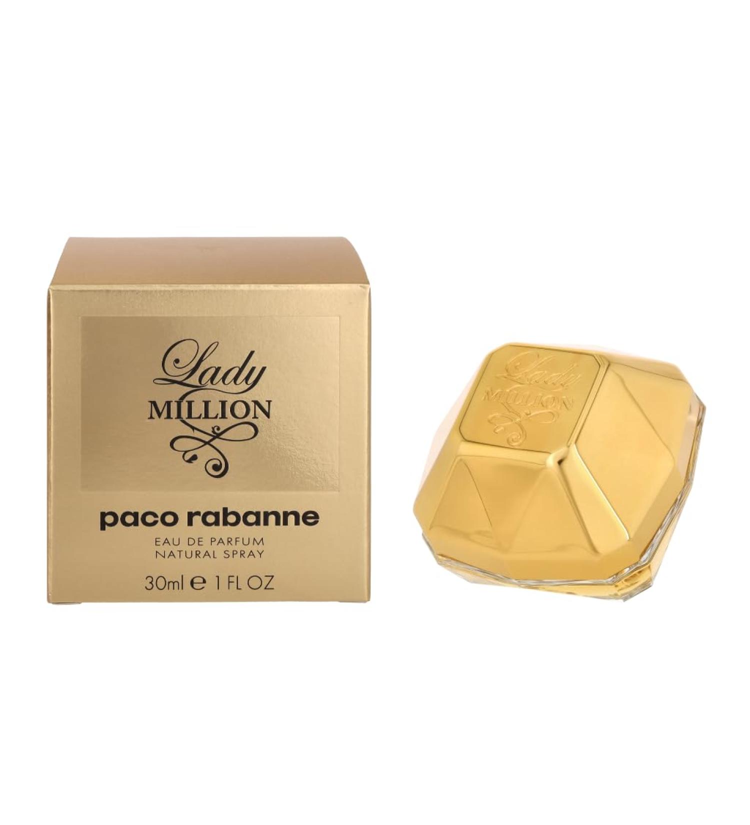 Paco Rabanne Lady Million Fragrance For Women - Warm And Spicy Scent - Notes Of Jasmine And Orange Blossom - Lasting Aroma - Seductive And Sweet - Sensual Fragrance - Edp Spray - 1 Oz 1 Fl Oz (Pack of 1) - Buy Online on GoSupps.com