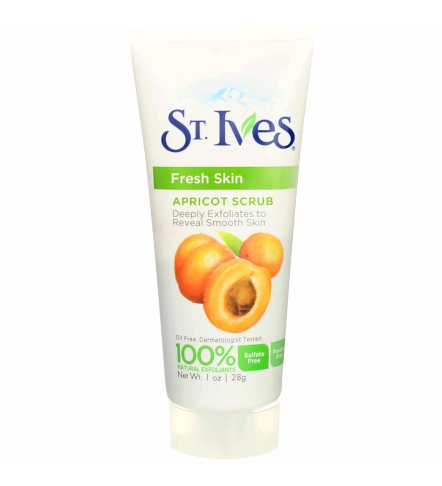 St. Ives Fresh Skin Apricot Scrub 1 oz - Exfoliating Facial Scrub for Radiant Skin - Buy Online on GoSupps.com