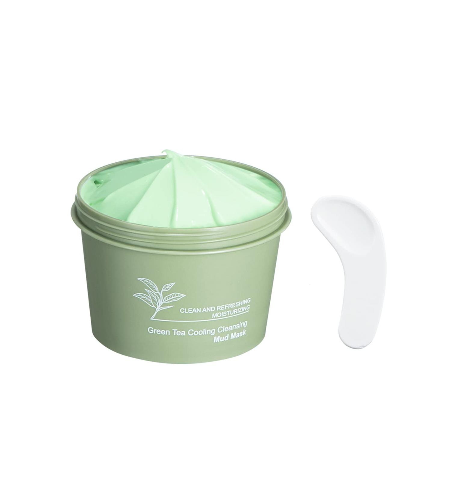 Green Tea Clay Mask - Deep Cleansing Remove Blackheads Shrink Pores | Skin Care for Men & Women - Buy Online on GoSupps.com