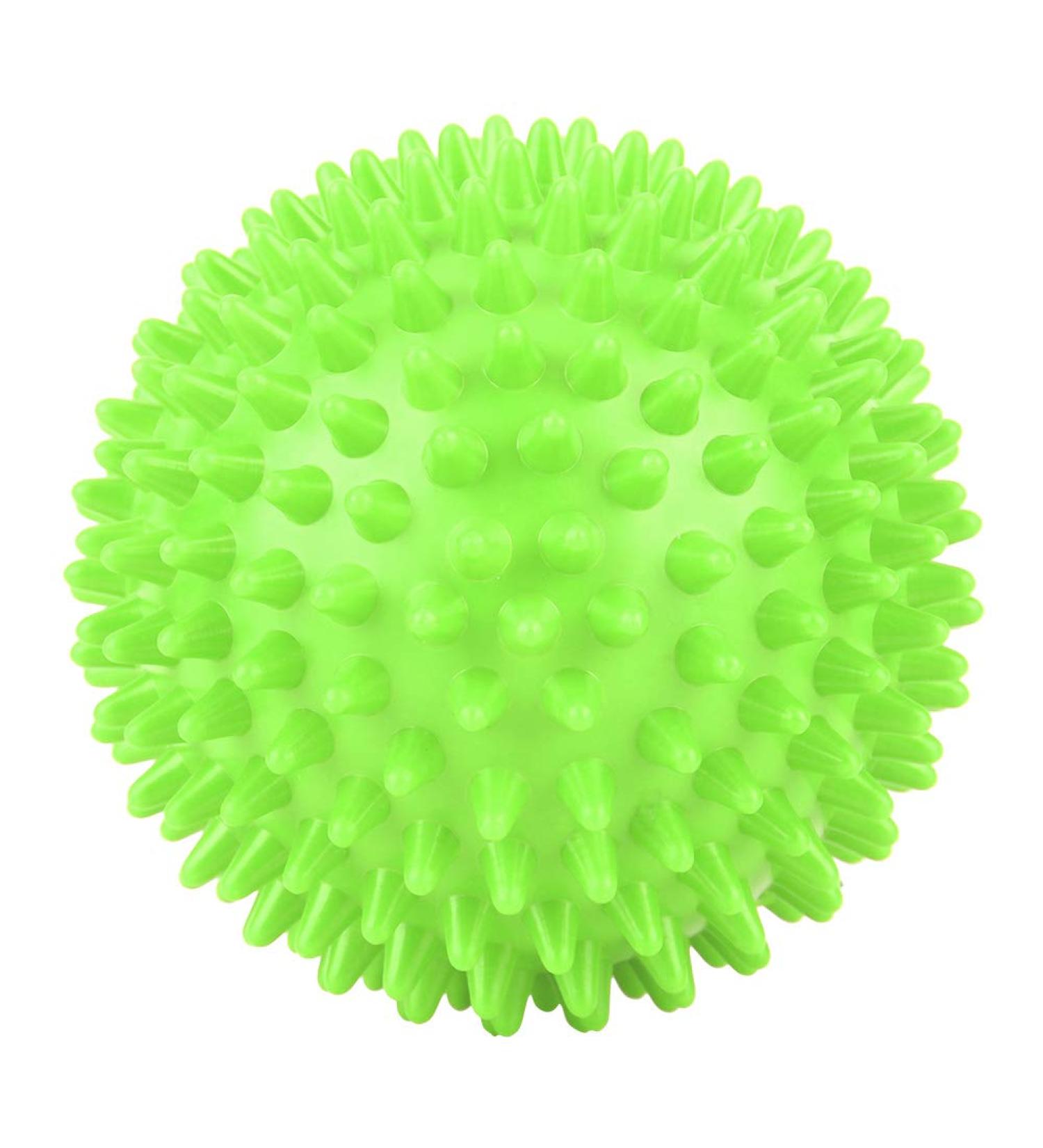 Spiky Massage Ball & Plastic Roller for Plantar Fasciitis | L-Green Fitness Tool for Trigger Point Relief - Buy Online on GoSupps.com