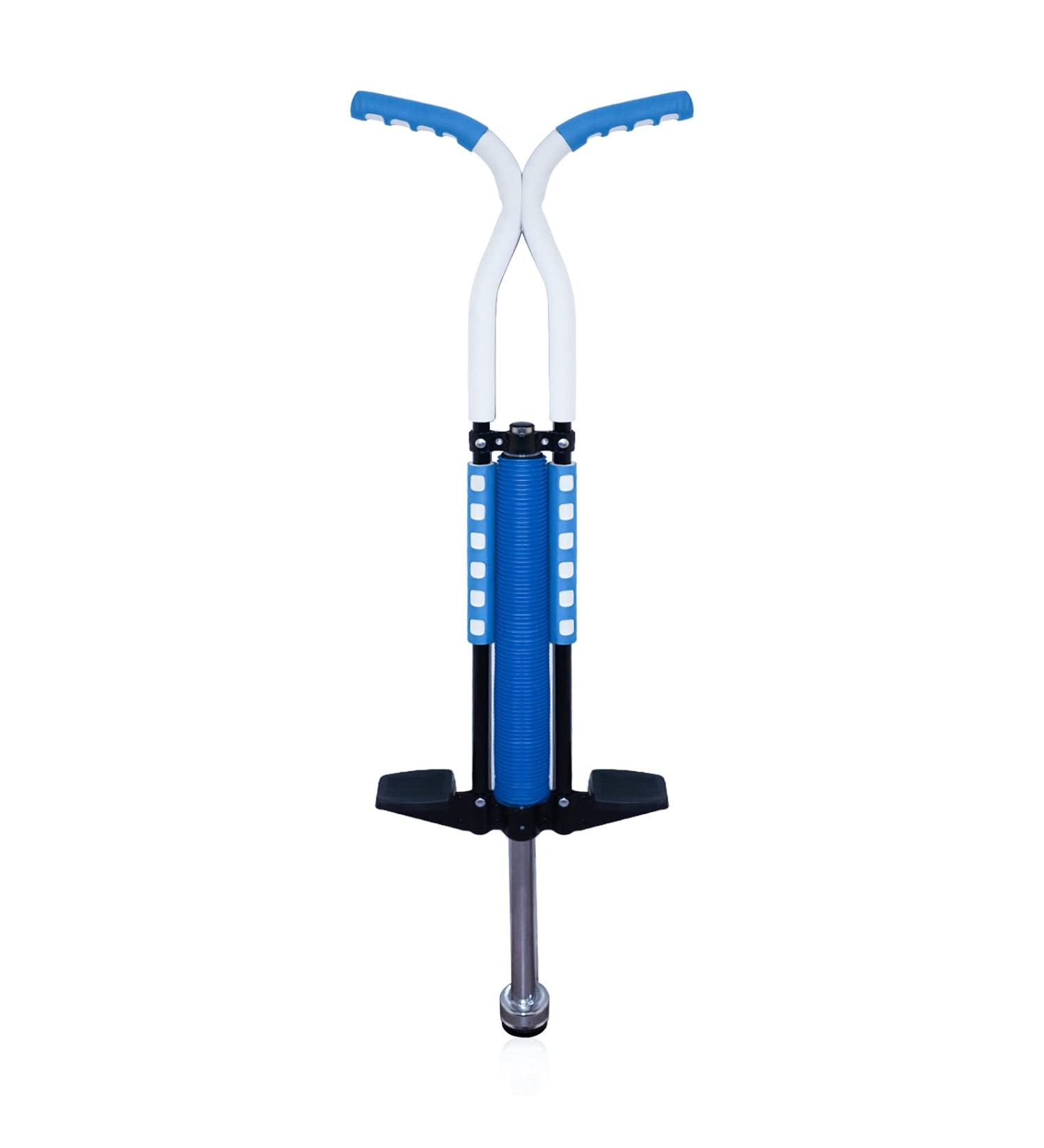 Willingfun Pogo Stick for Kids & Adults - Pro Master Pogo Stick, 80-160 lbs - Blue/White - Buy Online on GoSupps.com