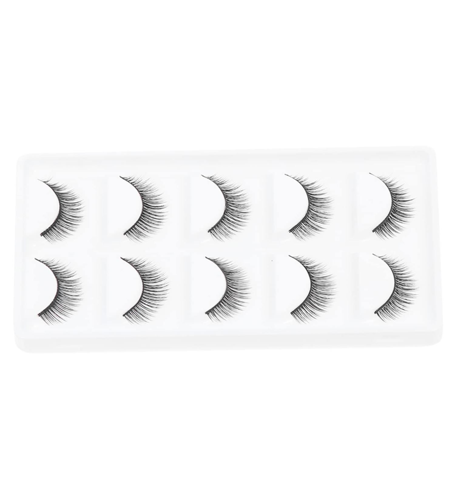 minkissy 5 Pairs Short False Eyelashes Faux Dramatic Eyelashes Thick Cross Eyelashes Long Eyelashes Dense Eyelashes 3d Artificial Eyelashes Art Eyelashes Artificial Fiber 6d Cosmetic Extend - Buy Online on GoSupps.com
