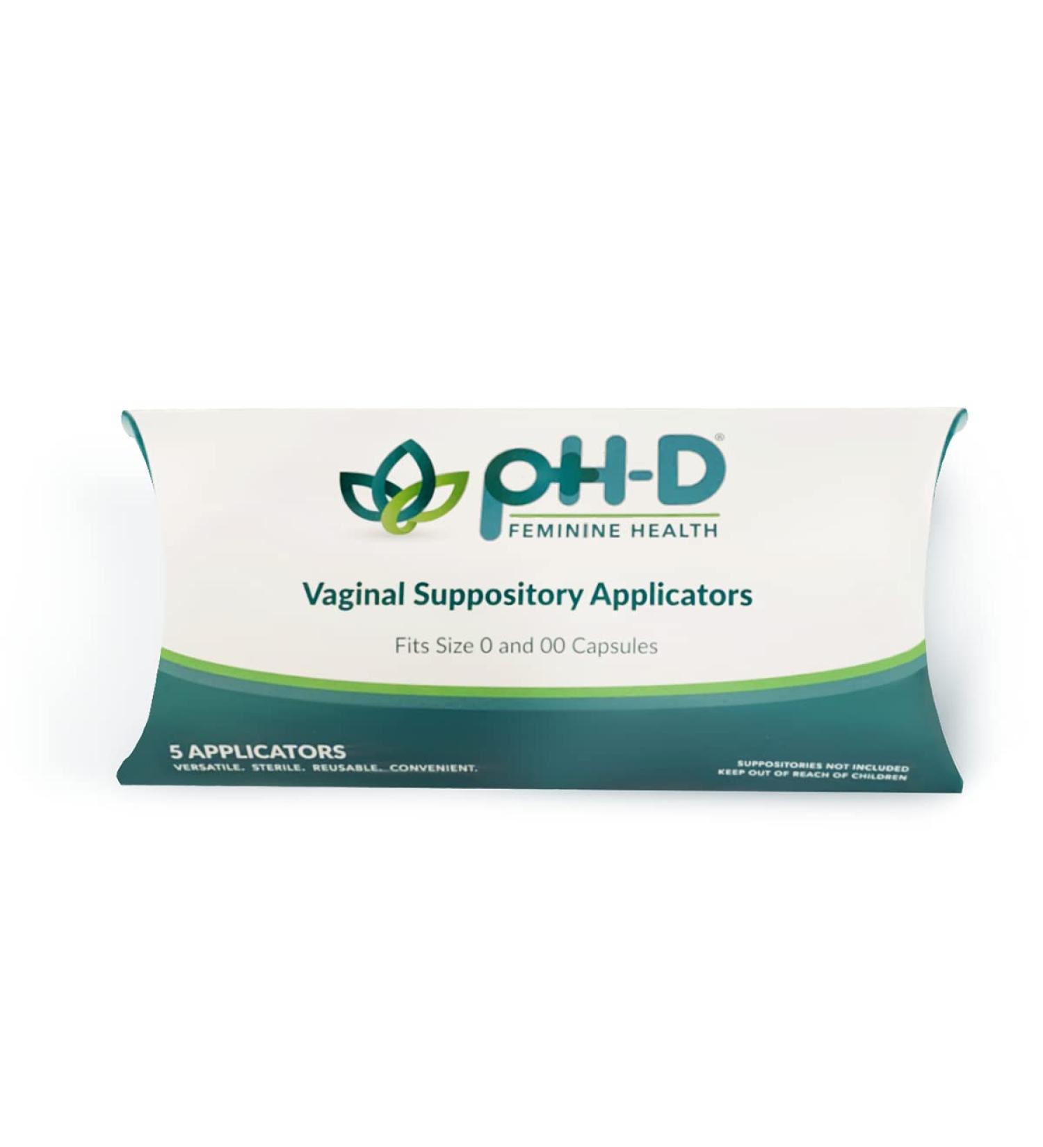PH-D Vaginal Suppository Applicators - Reusable & Made in USA - 5 Count - Buy Online on GoSupps.com