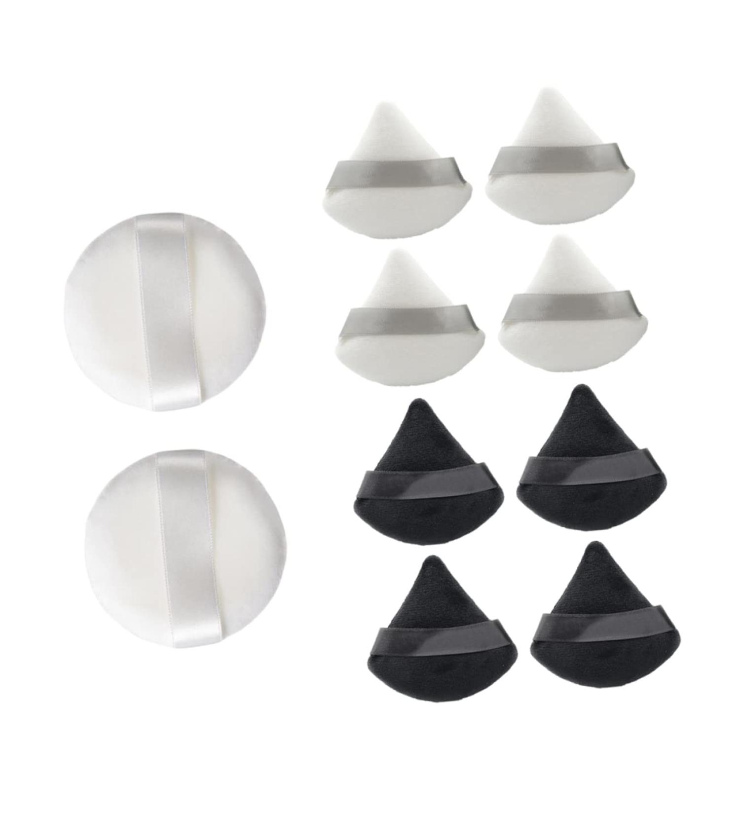 Angoily 10pcs Powder Puff Set - Baby Makeup Sponges for Face & Body - Soft Cotton Beauty Puffs for Mineral Foundation & Cosmetics - Buy Online on GoSupps.com