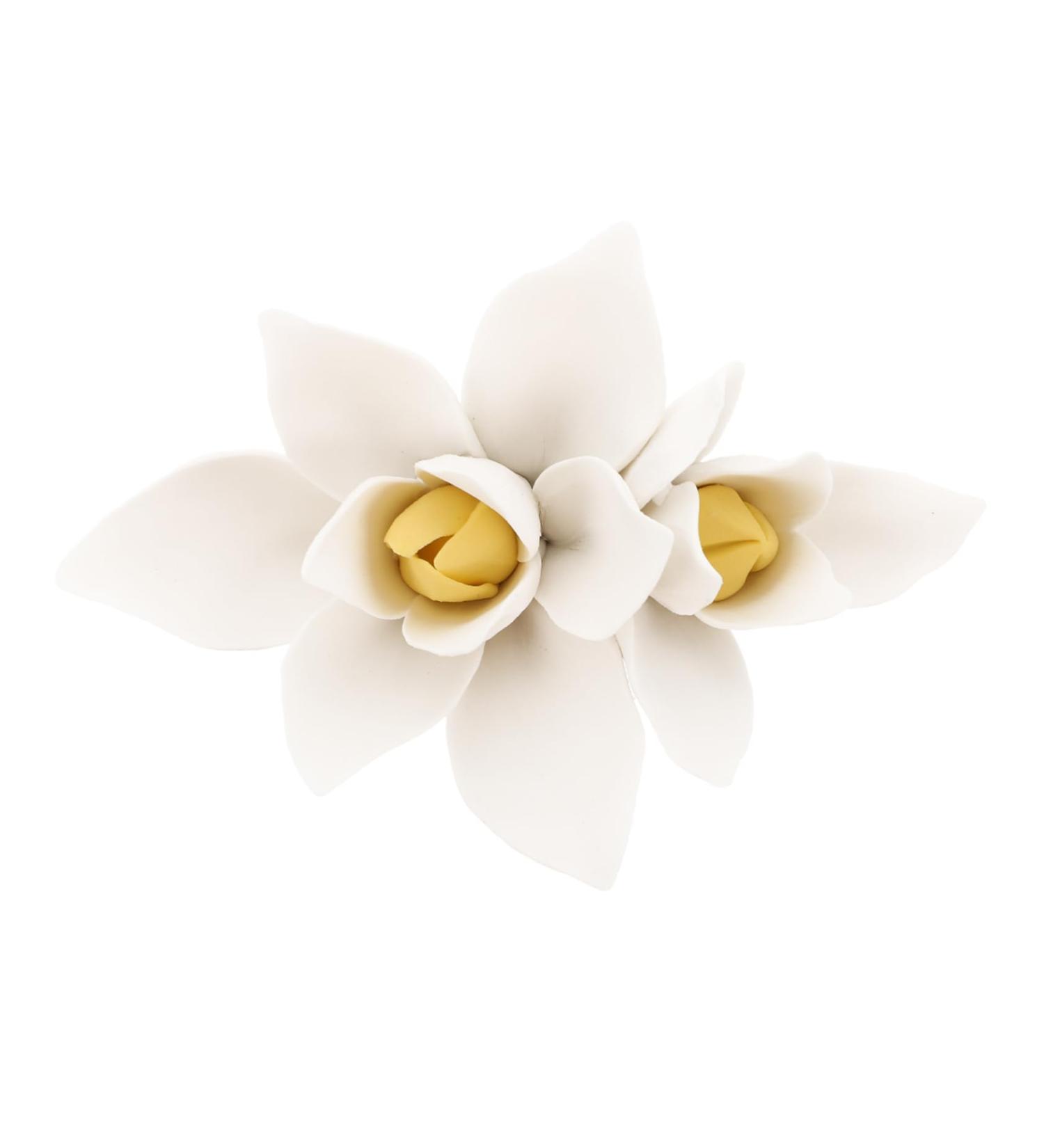 Alipis 1pc Ceramic Orchid Wall Decor The Flowers Pendant 3d 9X6.5CM White - Buy Online on GoSupps.com