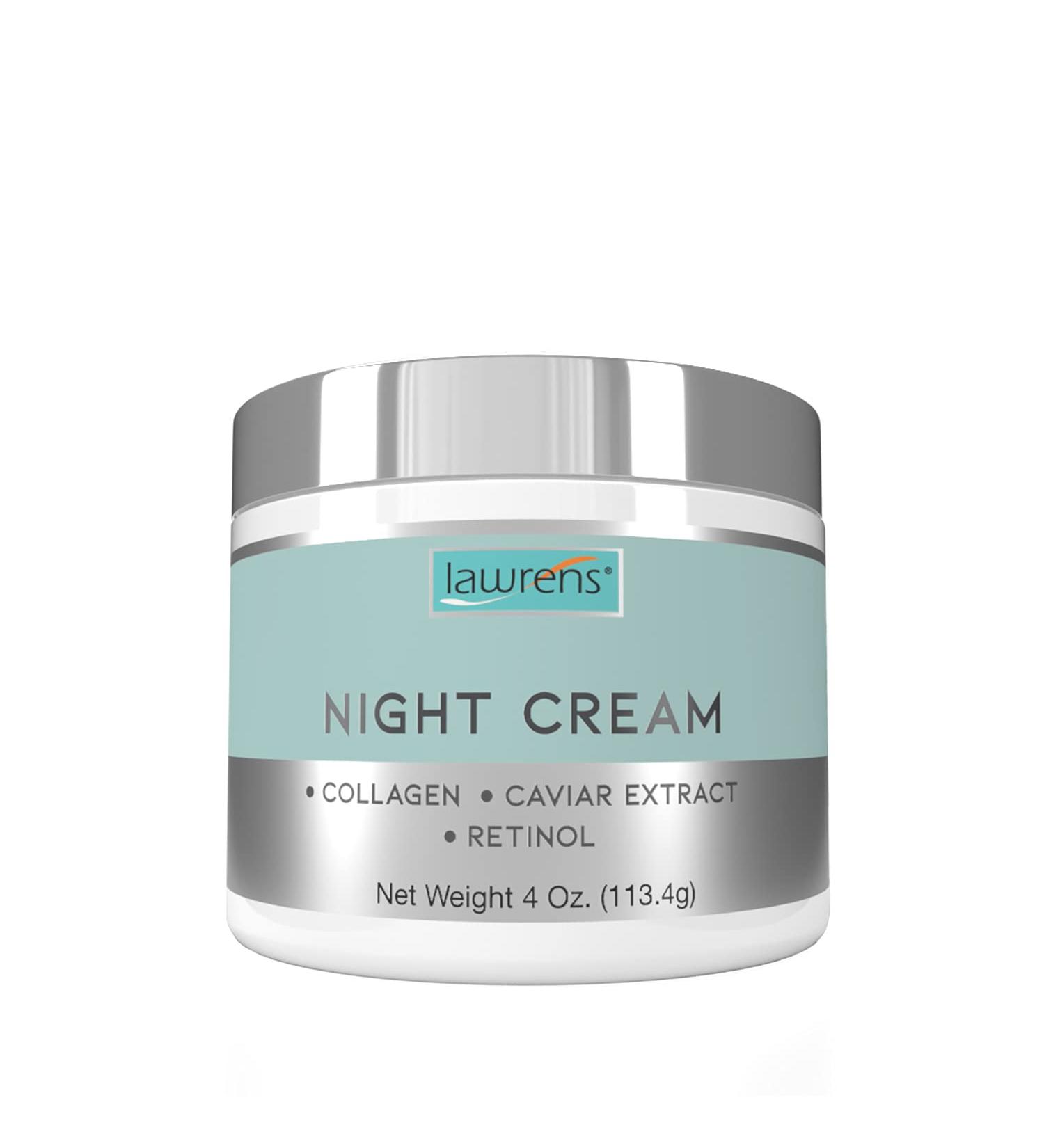 Night Cream with Collagen Caviar Extract & Retinol - repair and moisturize skin at night - 4 oz - Buy Online on GoSupps.com