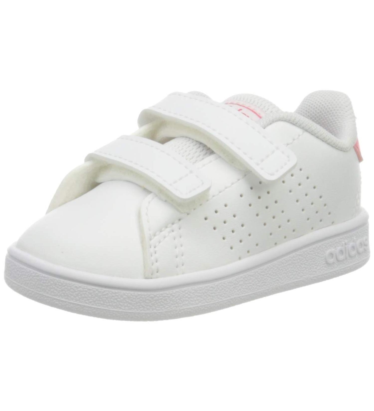 adidas Kids Advantage Cf I Sneaker Child | White Ftw Bla Rosrea | Size 2.5 UK - Buy Online on GoSupps.com