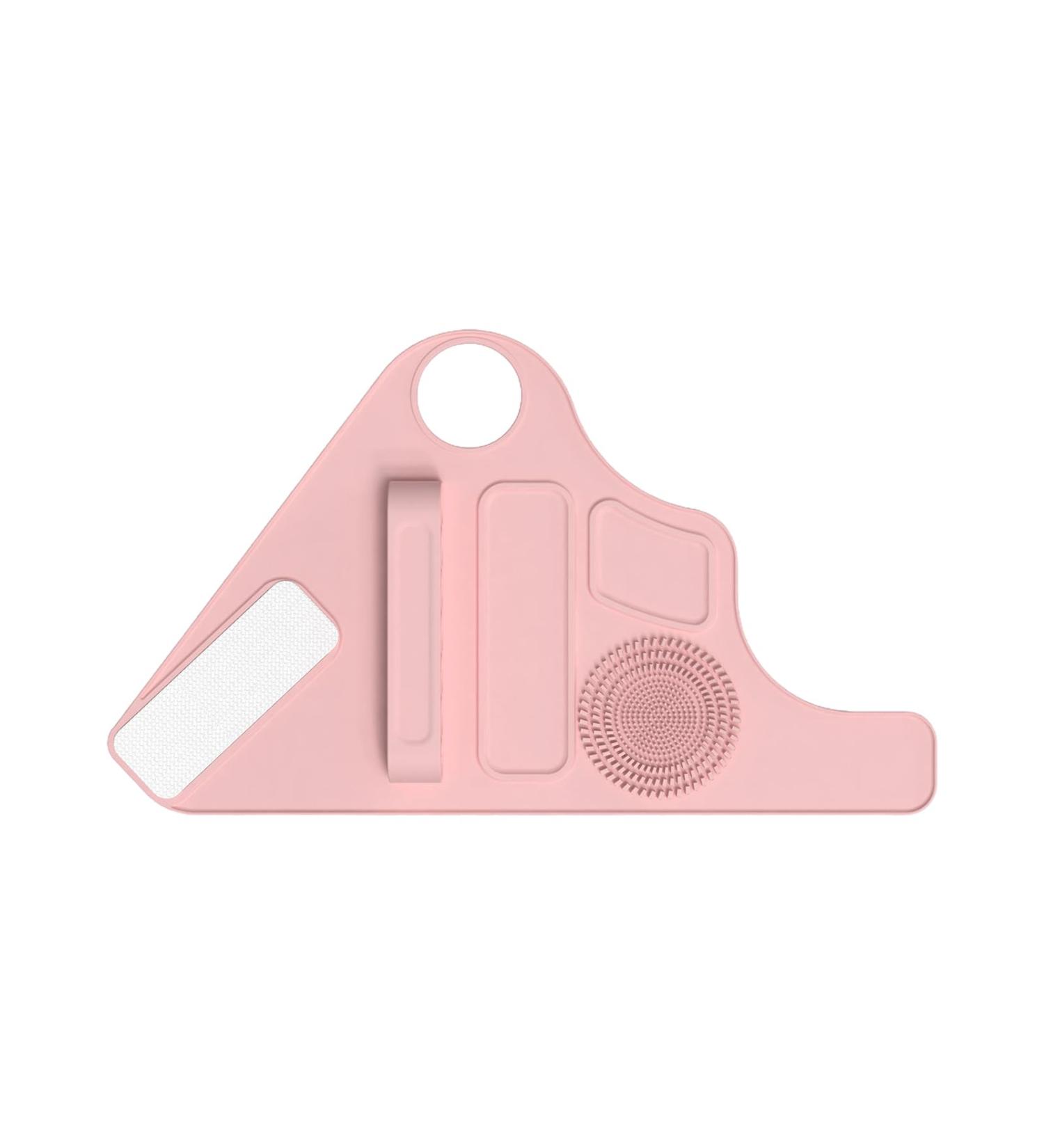  YUSSEQDD Makeup brush holder with textured cleaning palette for easy maintenance. The bracelet features two different silicone gel zones pink. - Buy Online on GoSupps.com