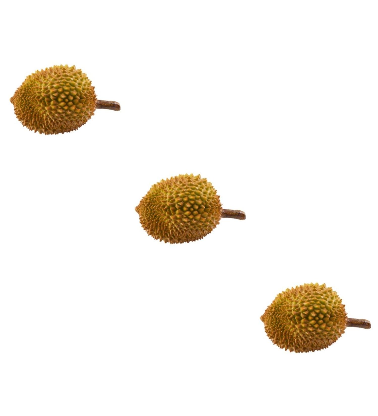 HOMSFOU 3pcs Artificial Imitation Durian Artificial Vegetable Decor Simulation Fruit Artificial Fruit Toy Lifelike Model Decoraciones Para Salas De Casa Fake Fruit Plastic Big Fruit Yellowx3pcs 25X15X15CMx3pcs - Buy Online on GoSupps.com