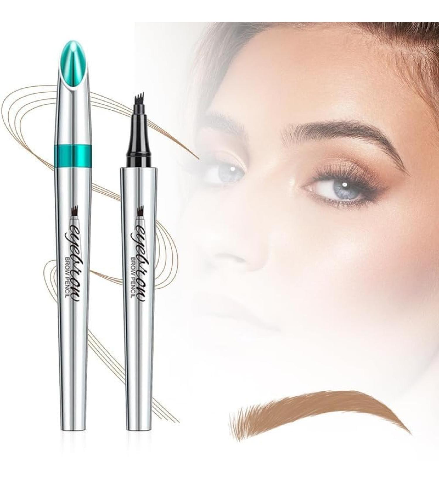JQIWN Upgrade Magic Eyebrow Pencil 2024 3D Waterproof Microblading Eyebrow Pen 4 Tipped Precise Brow Pen Waterproof Makeup Contouring Pen Fine Stroke Creates Natural Makeup Effect (Light Brown B) Light Brown B - Buy Online on GoSupps.com
