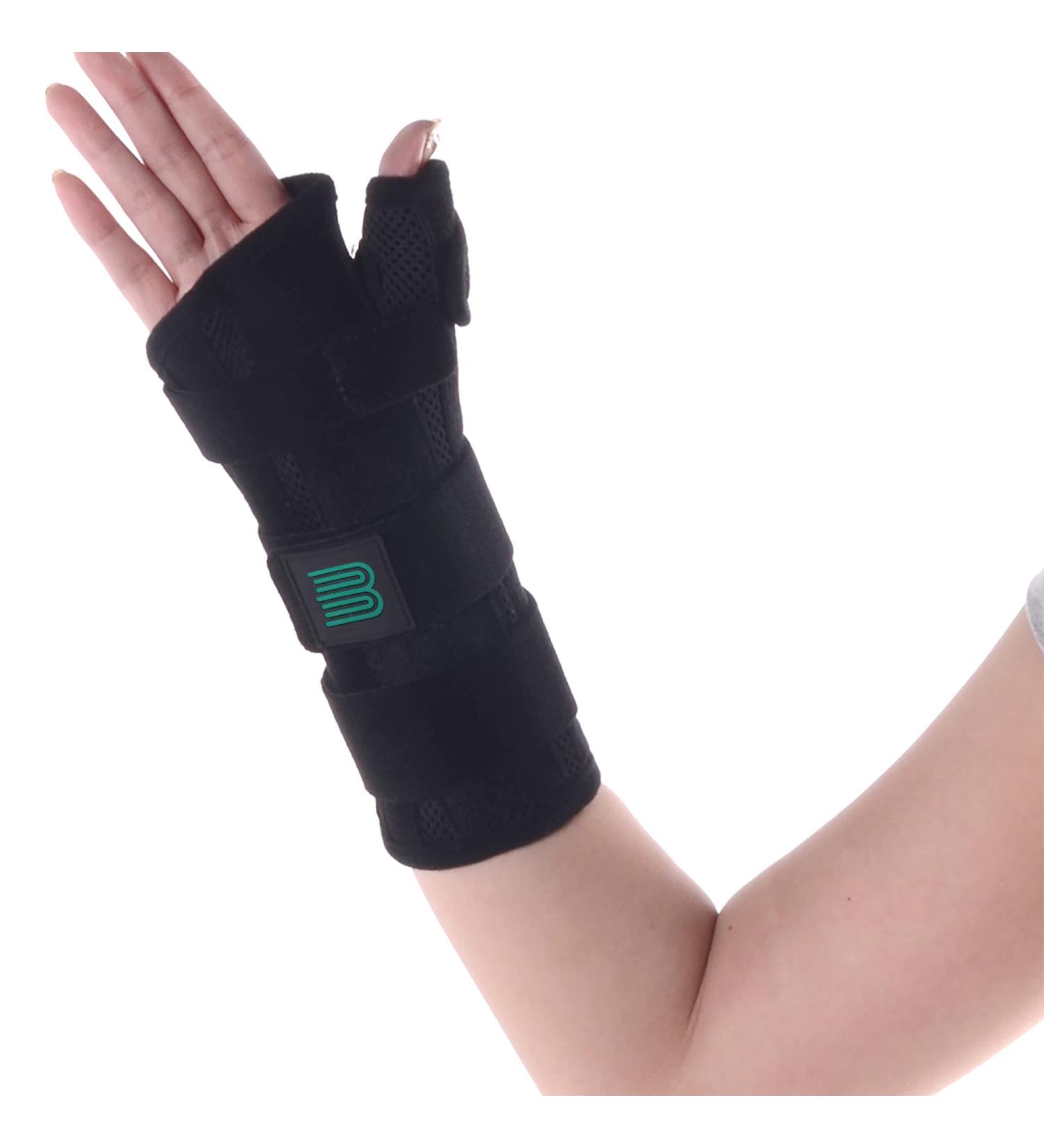 Bounfend Wrist Brace with Thumb Spica Splint for Arthritis Pain, Carpal Tunnel - Right Hand S/M - Buy Online on GoSupps.com