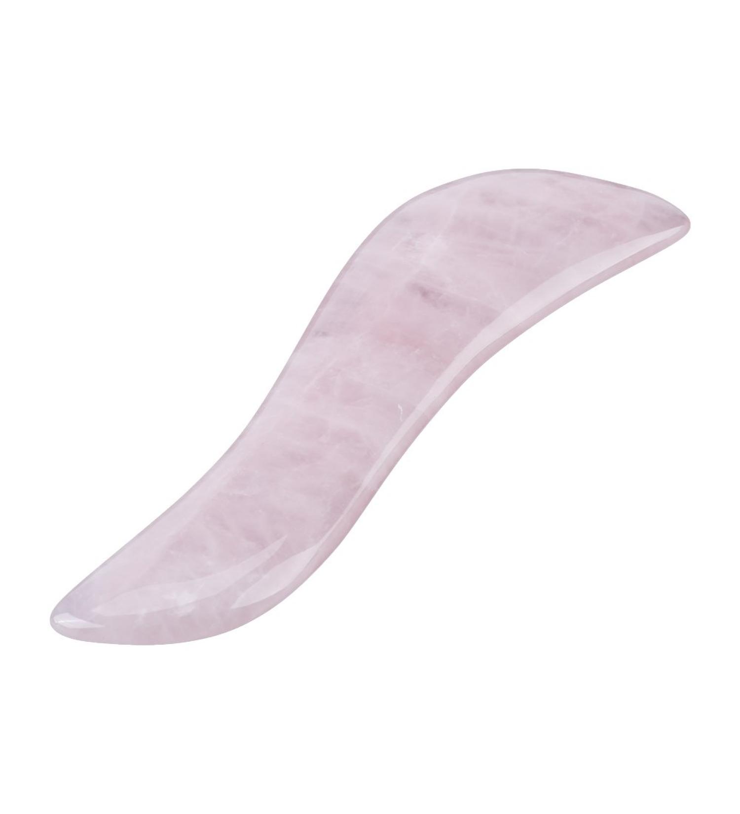 Crystal Massage Magic Wand - Natural Rose Quartz Gua Sha Tool for Smooth Massage | 4.5in | Unisex - Buy Online on GoSupps.com