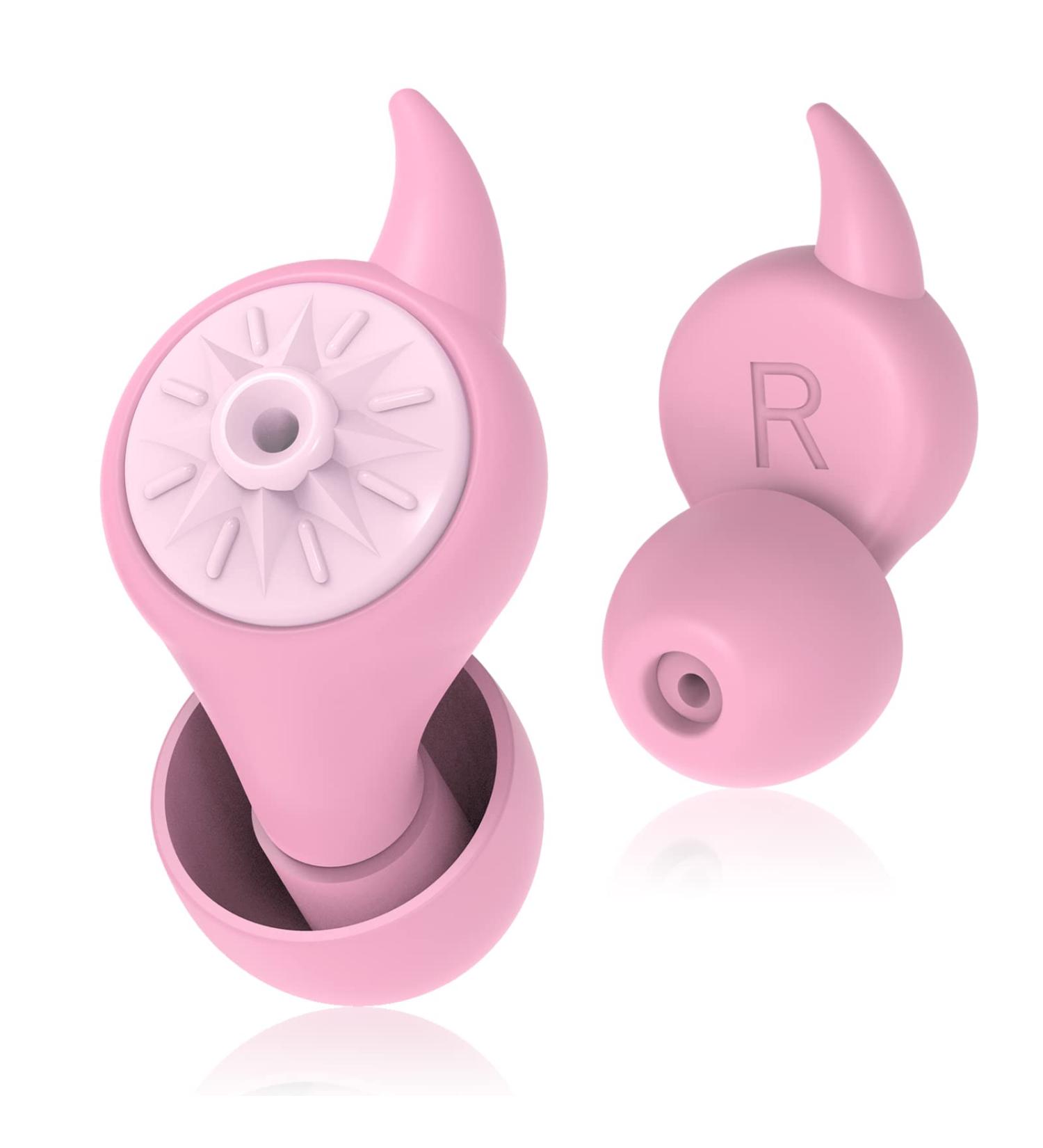 High Fidelity Concert Ear Plugs - 21dB Noise Reduction for Musicians, Sporting Events, Raves - Pink Silicone Earplug for Hearing Protection - Buy Online on GoSupps.com