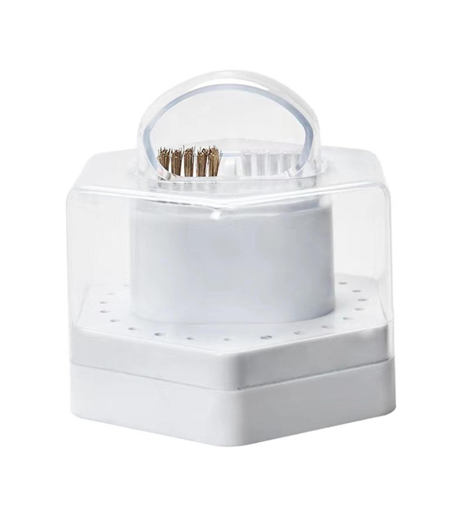 2 In 1 Nail Drill Bit Holder With Cleaning Brush 24 Holes Drill Bits Stand Display Organizer Drill Bits Organizer Box 2 In 1 Nail Drill Bit Holder With Cleaning Brush Nail Drill Bits Organizer Box White - Buy Online on GoSupps.com