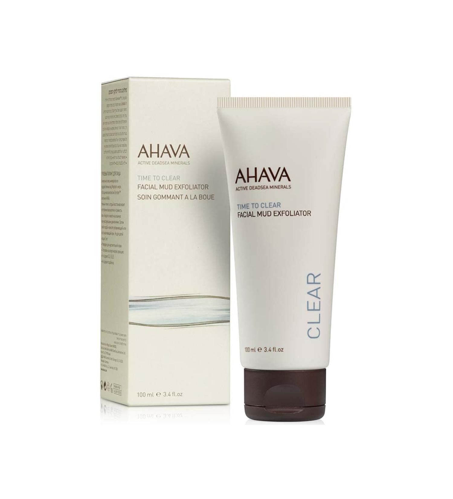 AHAVA Facial Mud Exfoliator 3.4 Fl Oz - Gentle and Nourishing Skincare - Buy Online on GoSupps.com