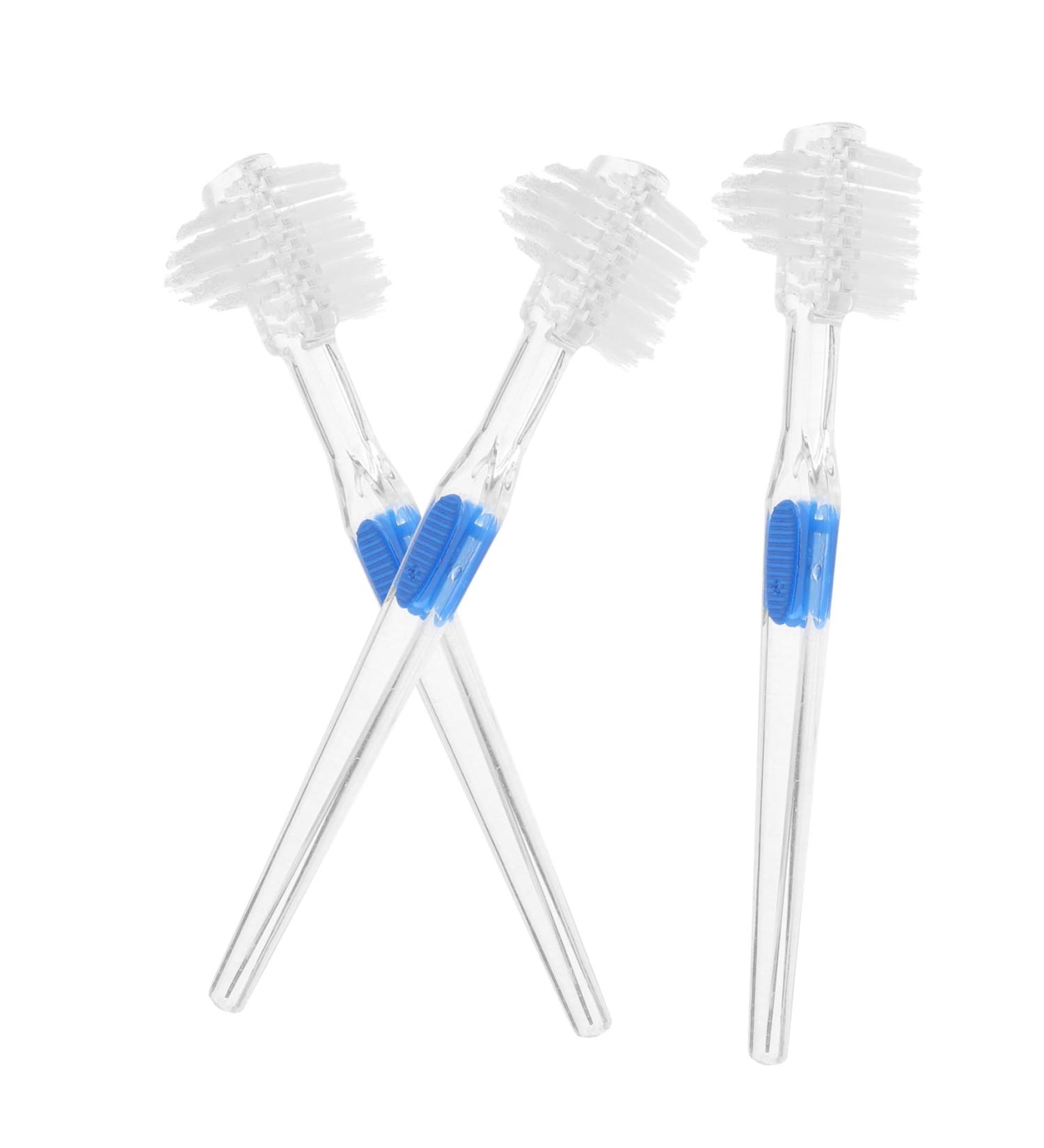 Buy TOVINANNA Extra Soft Denture Brushes - 15 Pack Double-Sided Toothbrush for False Teeth Care - Buy Online on GoSupps.com