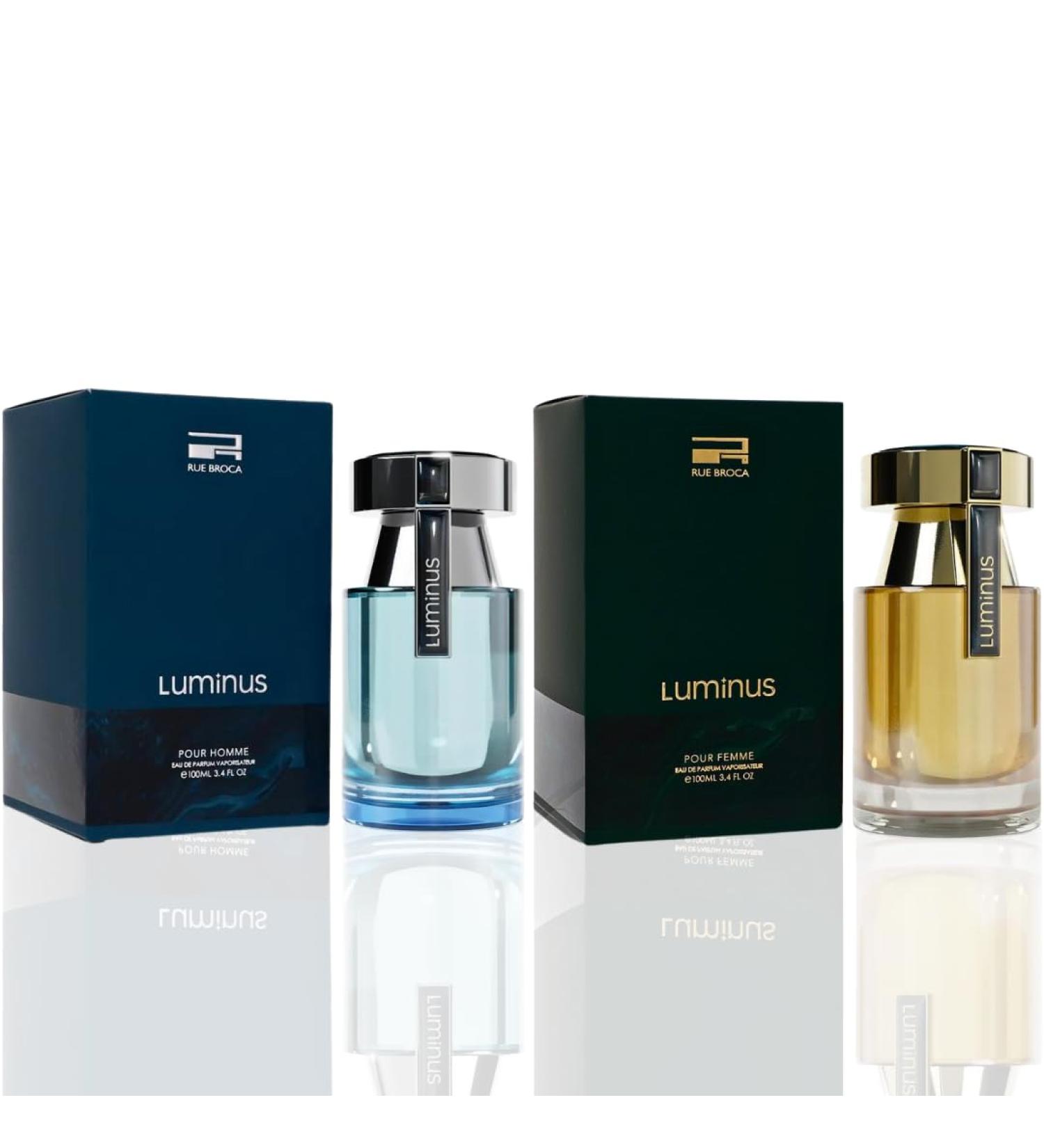 Luminus Pour Homme & Luminus Pour Femme - EDP Sprays 100ML (3.4OZ) Spicy Fruity Refreshing Fragrance. (Value Pack) 3.4 Fl Oz (Pack of 1) Value Pack - Buy Online on GoSupps.com