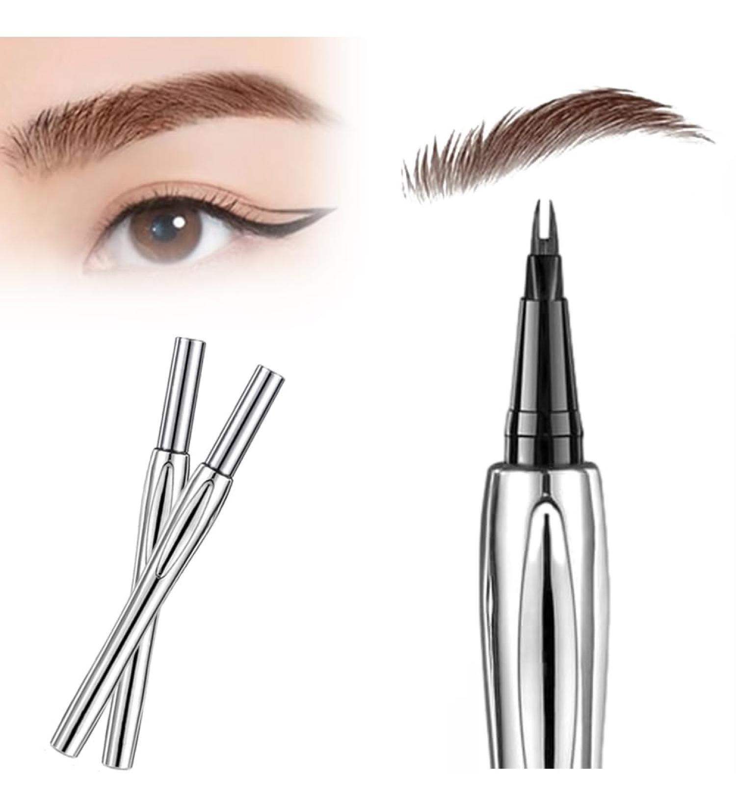 BOSONS Distinctive Double-ended Eyebrow Pencil for Wild Eyebrows 2-Tip Eyebrow Pen Waterproof Eyebrow Pencil Long Lasting Natural Wild Eyebrows (01) - Buy Online on GoSupps.com