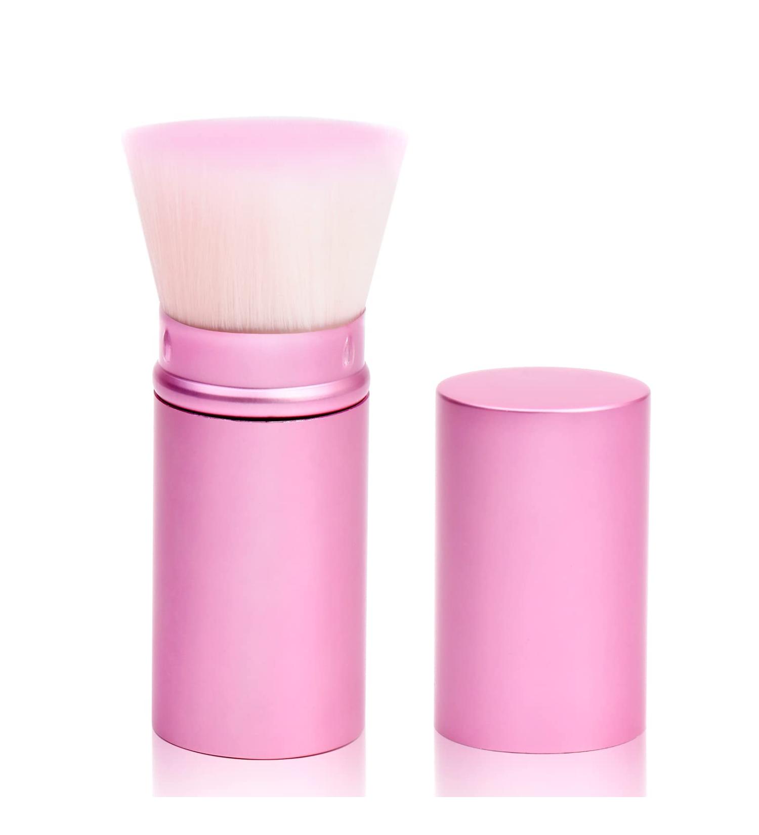 UNIMEIX Sunscreen Brush for Face - Retractable Kabuki Brush for Kids - Blush & Foundation Makeup Brushes - Flawless Application - Pink Flat Top - Buy Online on GoSupps.com