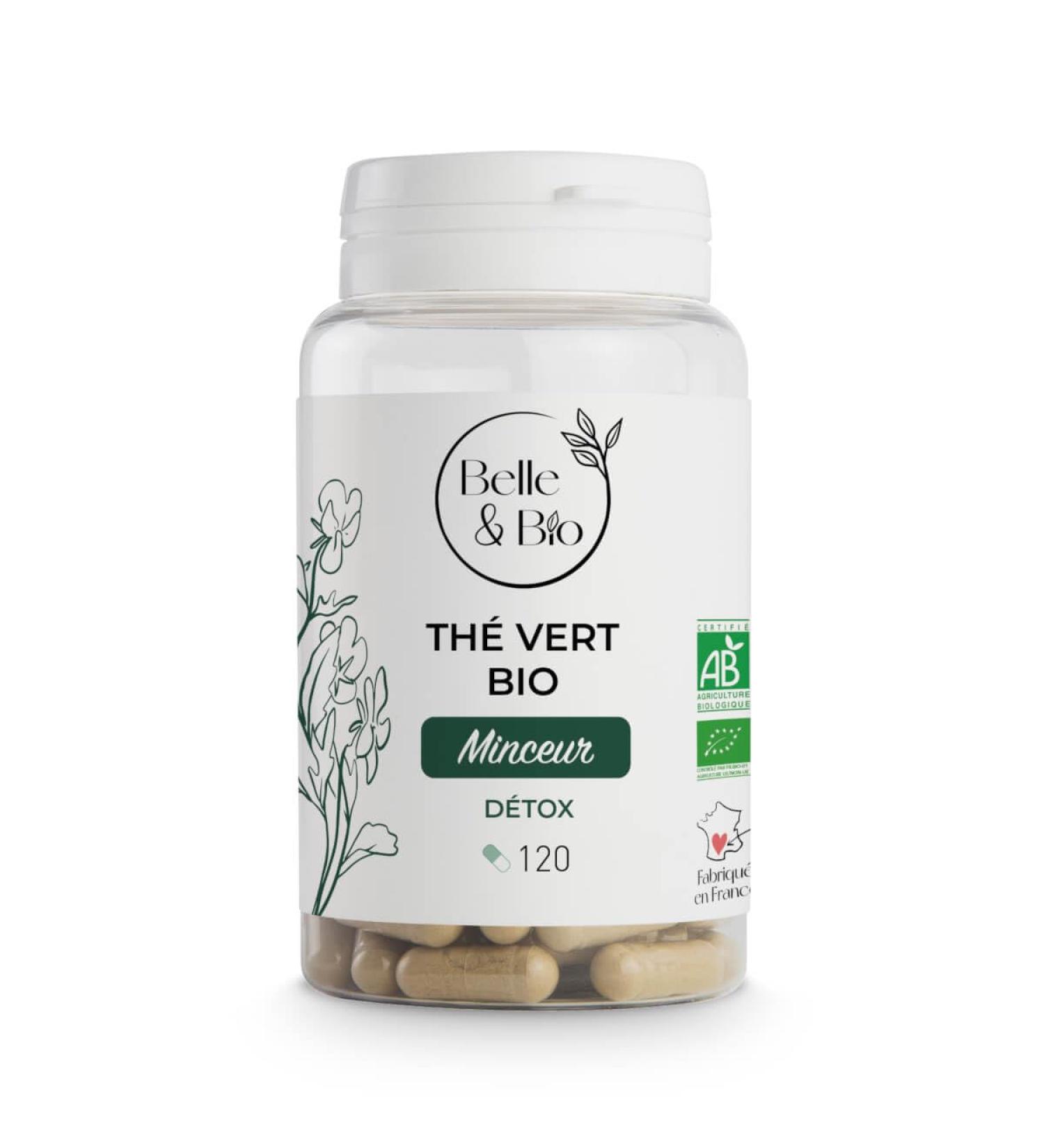 Detox & Cure Slimming - Ecocert Certified Organic Green Tea - Pill Box of 120 Capsules - 1 Month Care - Belle & Bio Food Supplement - Made in France - Buy Online on GoSupps.com