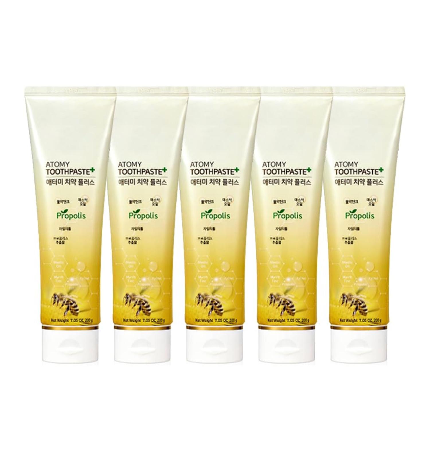 A t.o m.y Natural Toothpaste Propolis 200g x5p