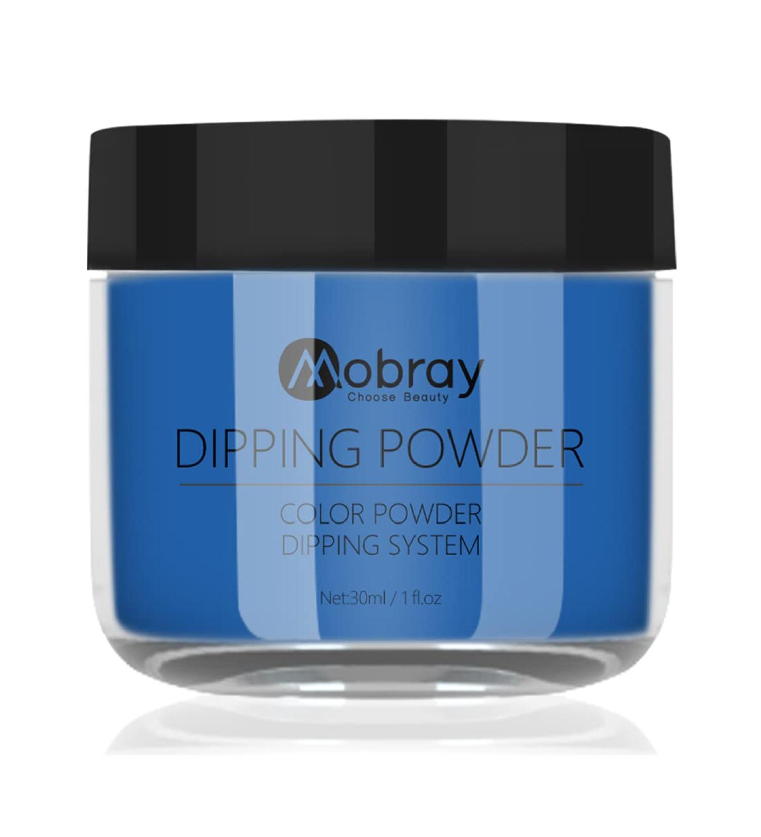 Mobray Dip Powder Blue 1 Oz | Long-Lasting Nail Dipping Powder for Manicure | No Lamp Needed - Buy Online on GoSupps.com
