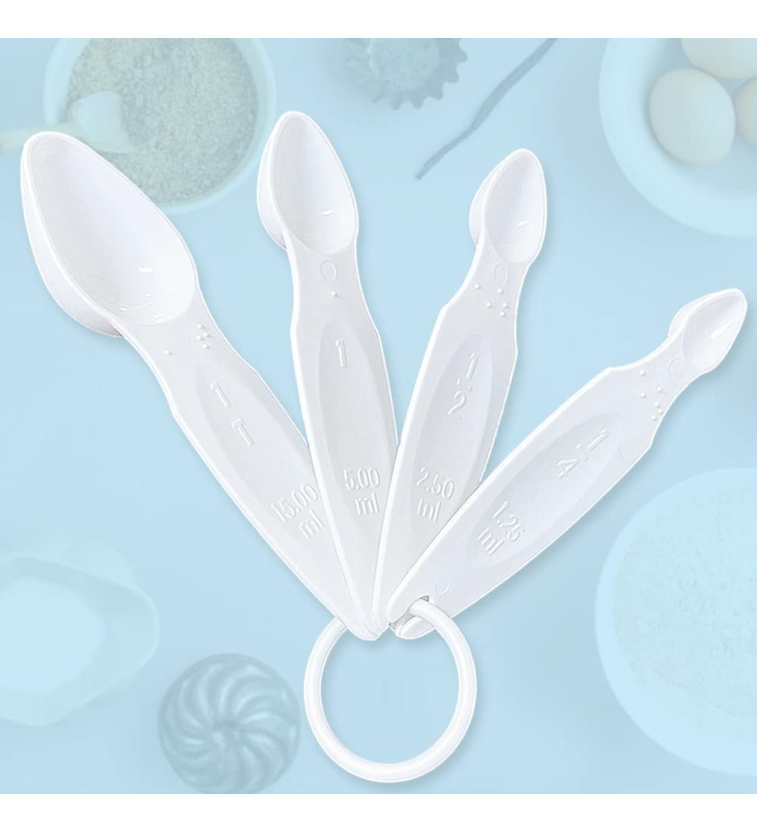 Braille Measurement Spoon Set for the Visually Impaired - 4-Piece Nesting Cup Baking Aids for Home & Kitchen - Buy Online on GoSupps.com