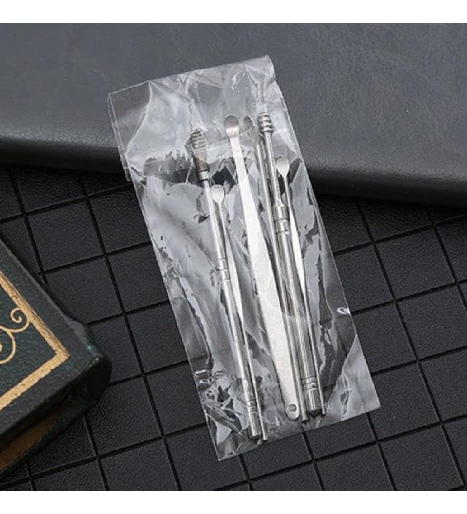 6Pcs Stainless Steel Spiral Ear Wax Pickers Earpick Remover Curette Set - Ear Cleaning Tools (Color A) - Buy Online on GoSupps.com