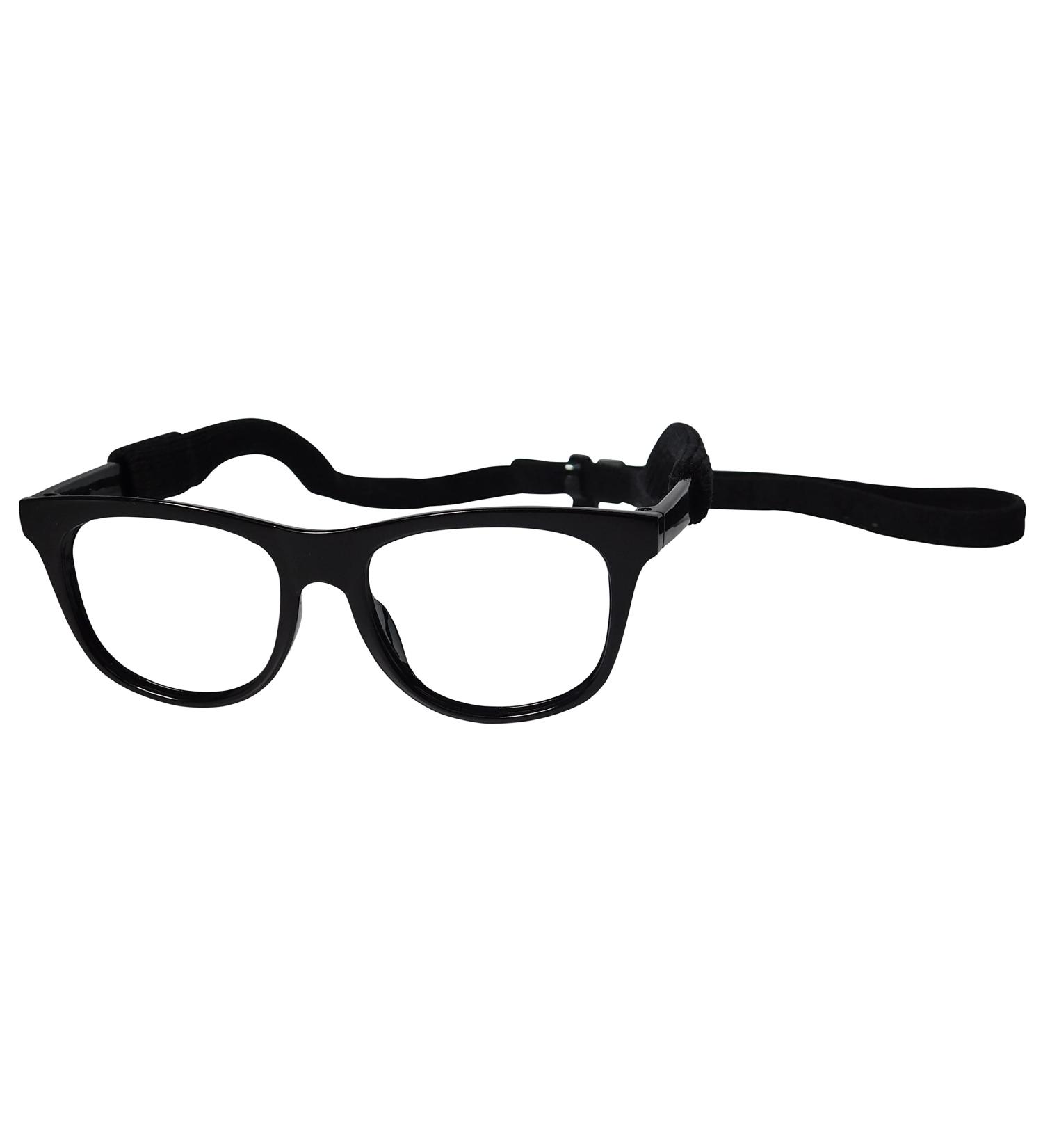 Dog Pet Costume Glasses for Medium Breeds 18-40lbs - 80s Black-Clear Lens | Style Vault G003 - Buy Online on GoSupps.com