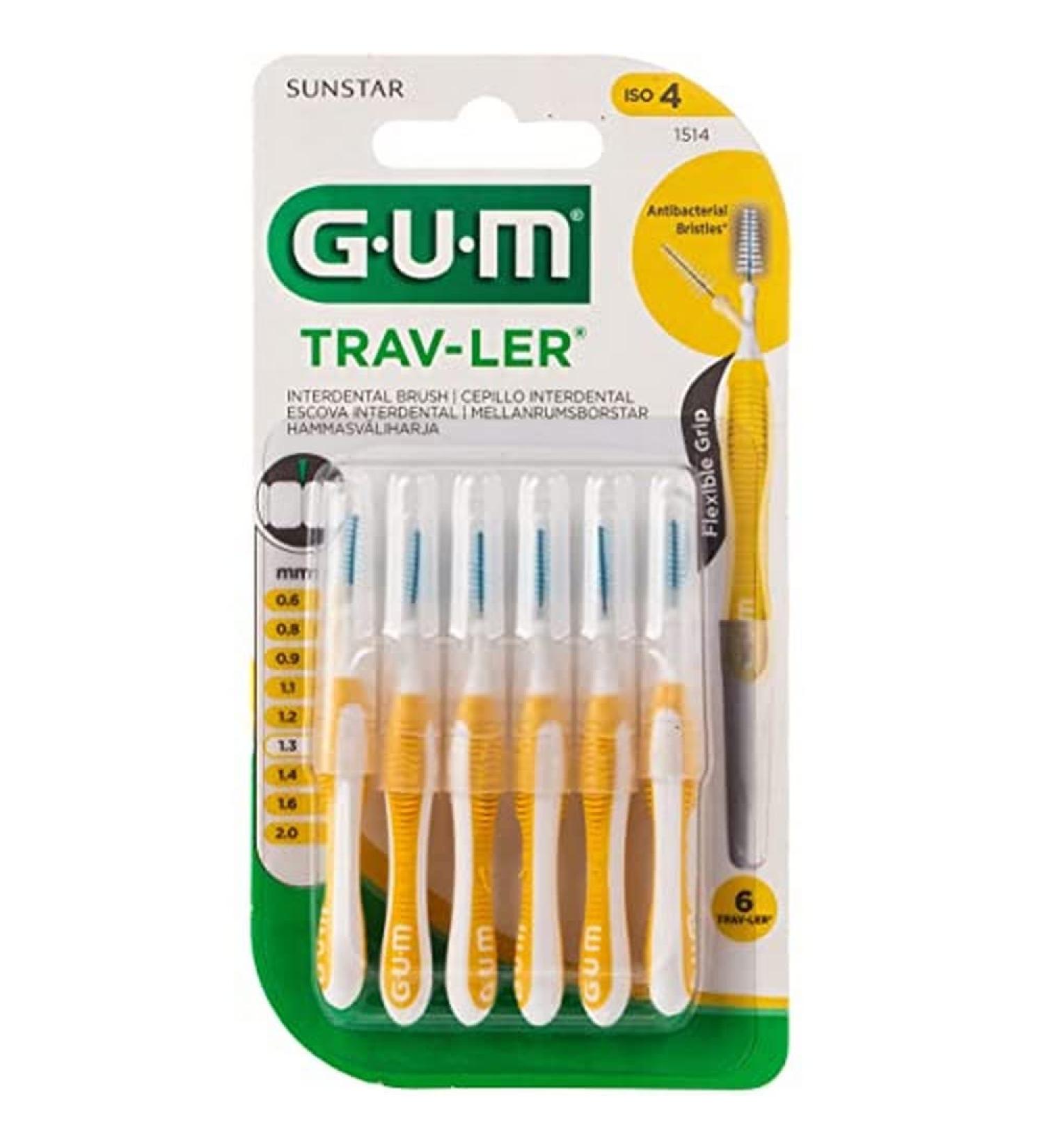 Gum Cep Interdent Viaje 1.3 Conico 1514 - 6 Pieces (Yellow) | International Shipping Available - Buy Online on GoSupps.com