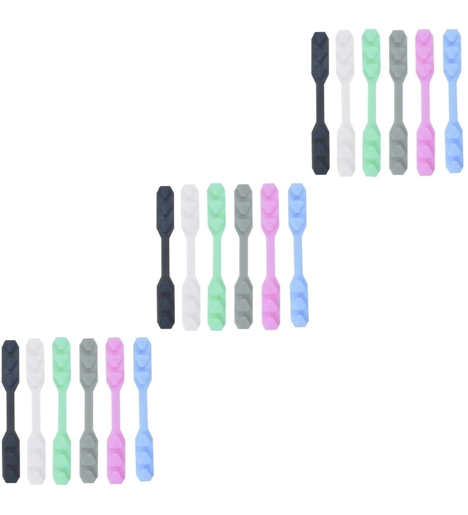 Minkissy 18 PCS Adjustable Mask Ear Rope Buckle Clips - Face Mask Accessories & Strap Holders for Enhanced Comfort - Buy Online on GoSupps.com