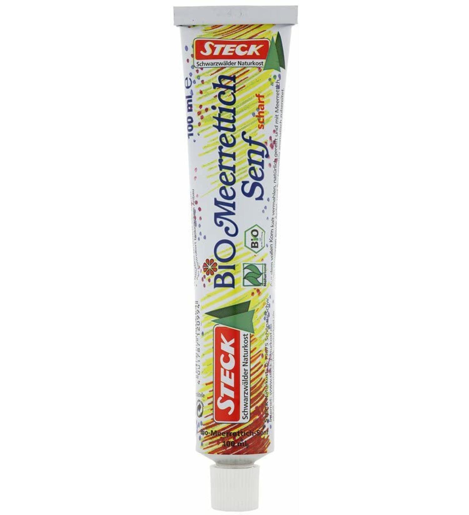 STECK Schwarzw lder Feinkost Steck Organic Spicy Horseradish Mustard (6 x 100 ml)