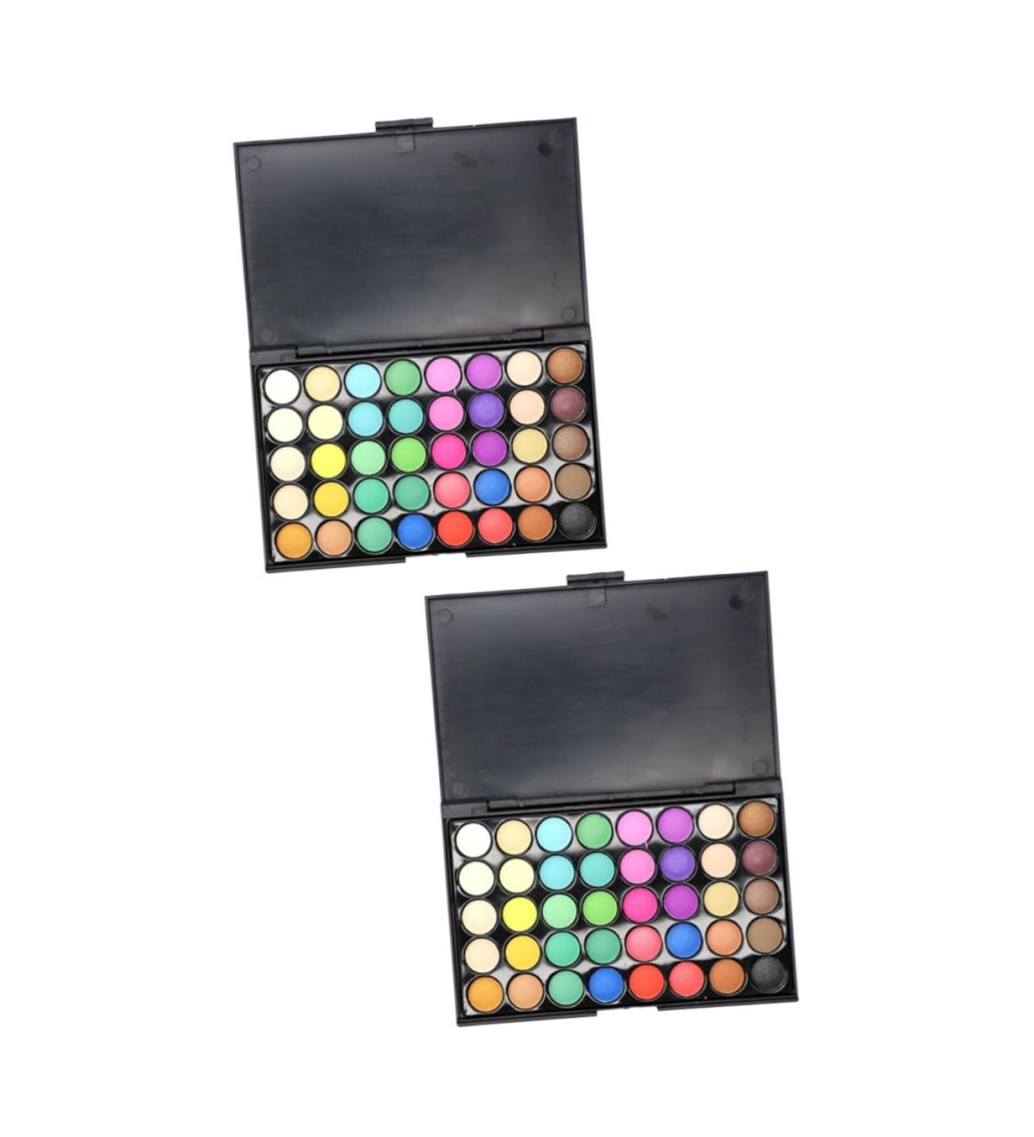 POPETPOP 2pcs 40 Eyeshadow Makeup Palette Eye Shadow Smoky Makeup 1 count (Pack of 1) As Shownx2pcs - Buy Online on GoSupps.com
