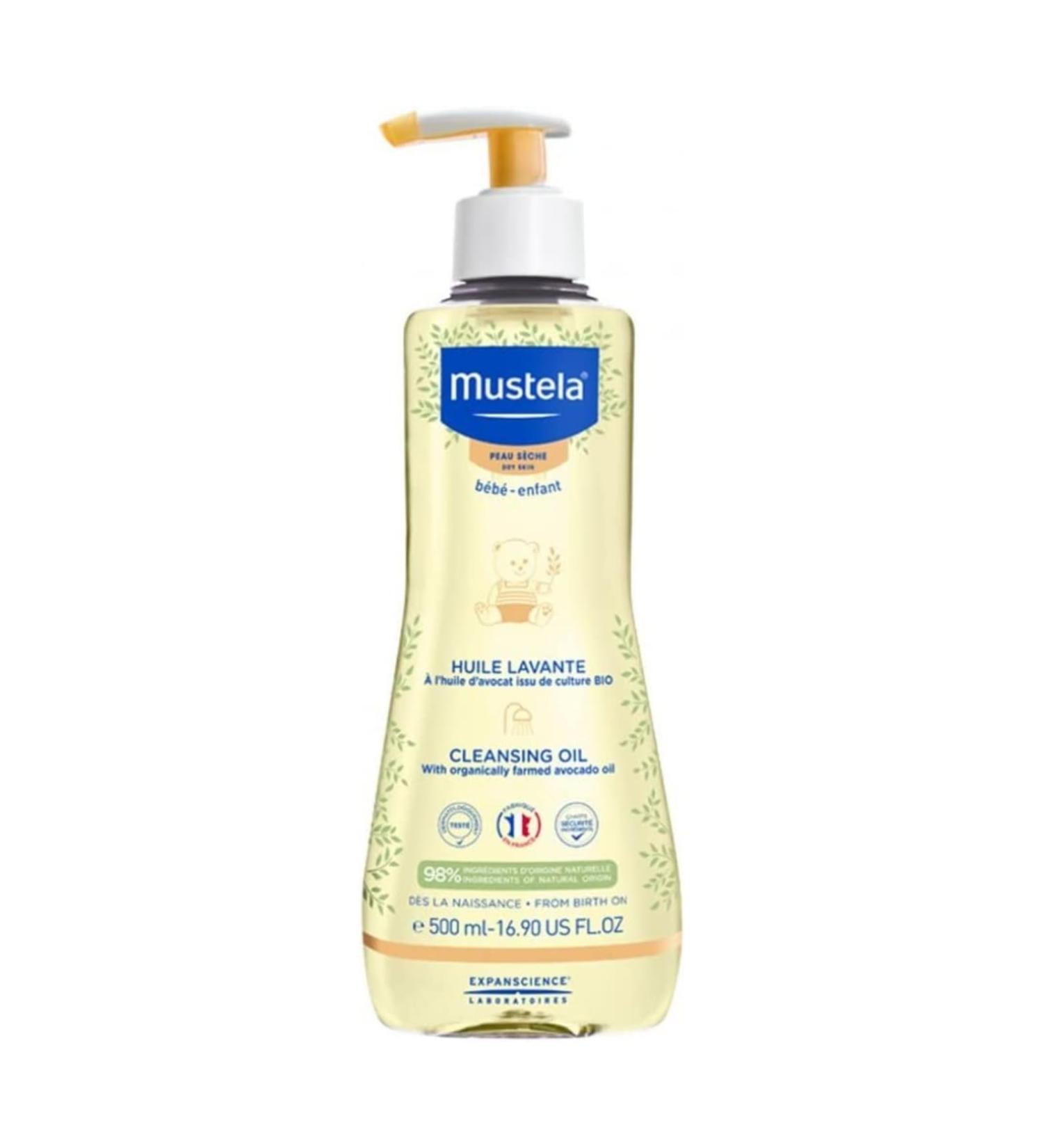 Mustela B B Dry Skin Washing Oil 500 ml - Nourishing & Gentle Cleanser for Babies | International Shipping Available - Buy Online on GoSupps.com