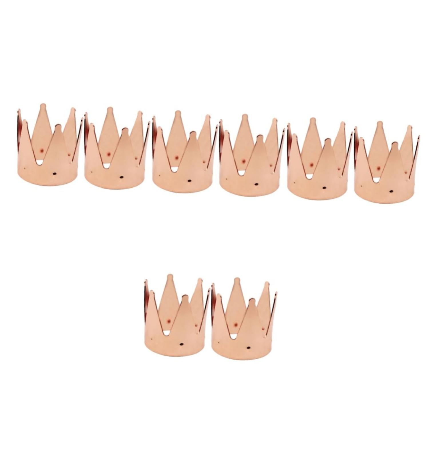 FRCOLOR 8 Pieces Crown Beauty Egg Holder Storage Rack Alloy Cosmetics - Buy Online on GoSupps.com