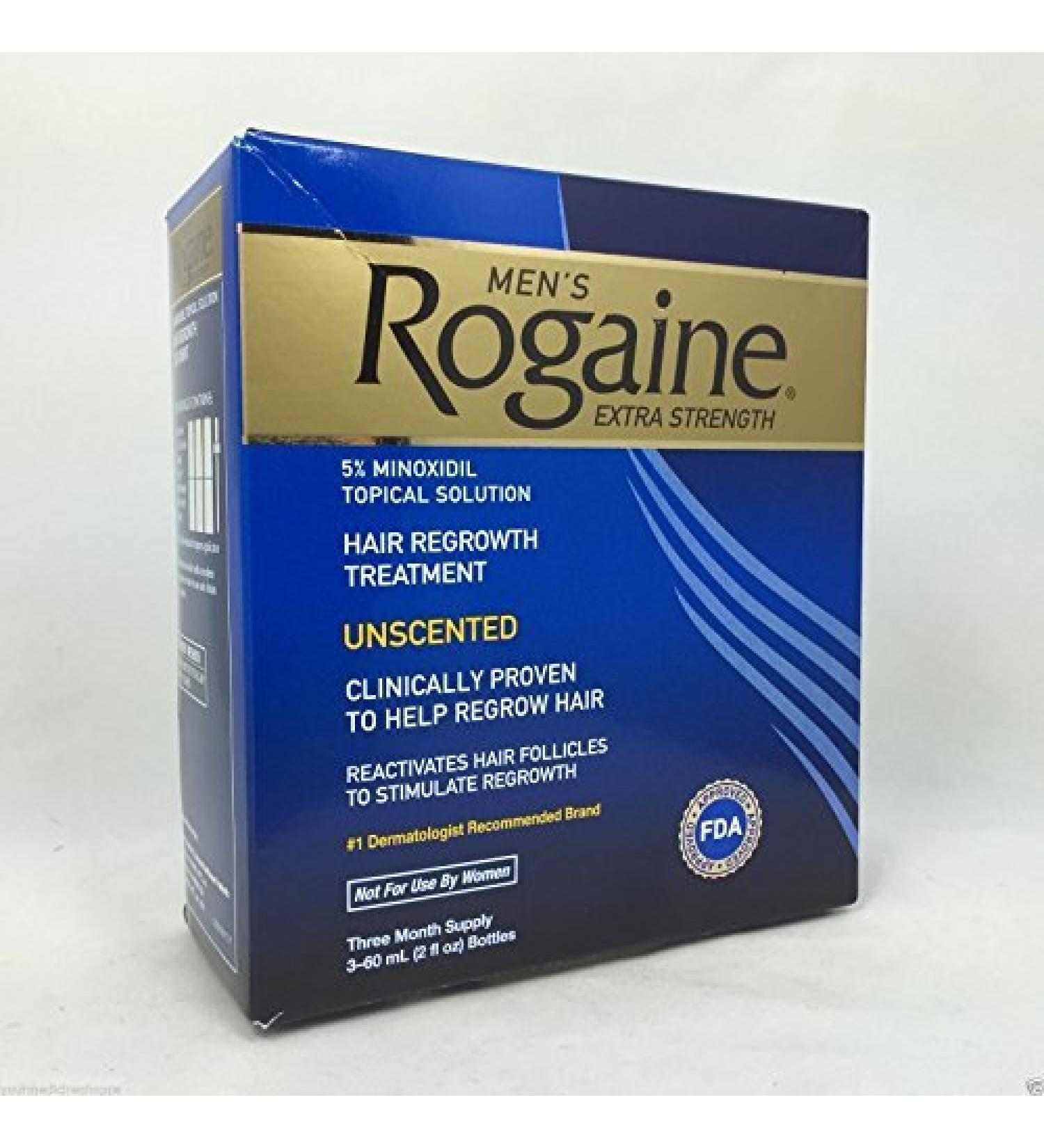 Rogaine Men's Extra Strength Hair Regrowth Treatment  Unscented
